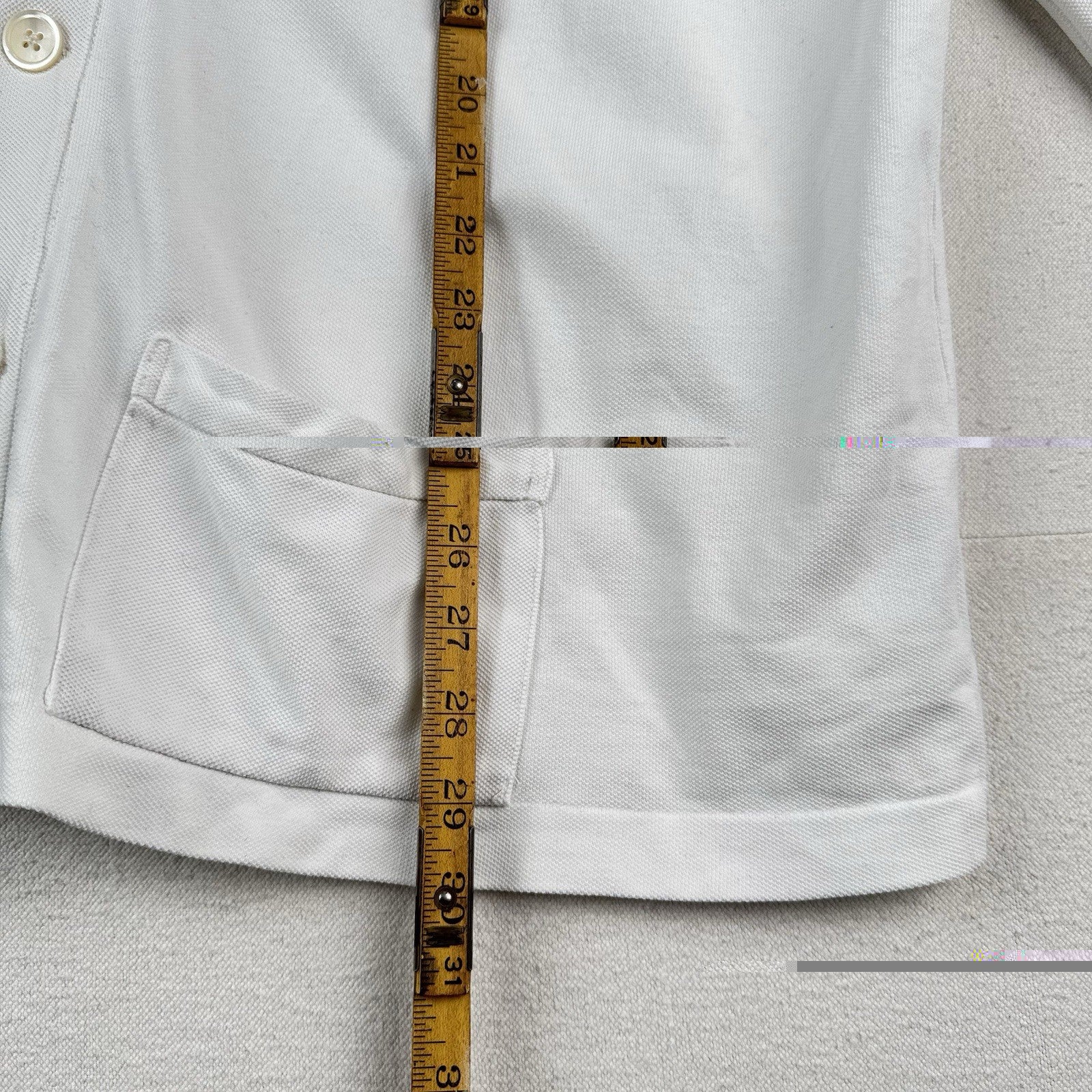 90’s Vtg Polo Ralph Lauren Men’s 2XL Cardigan Sweater White Lightweight Cotton