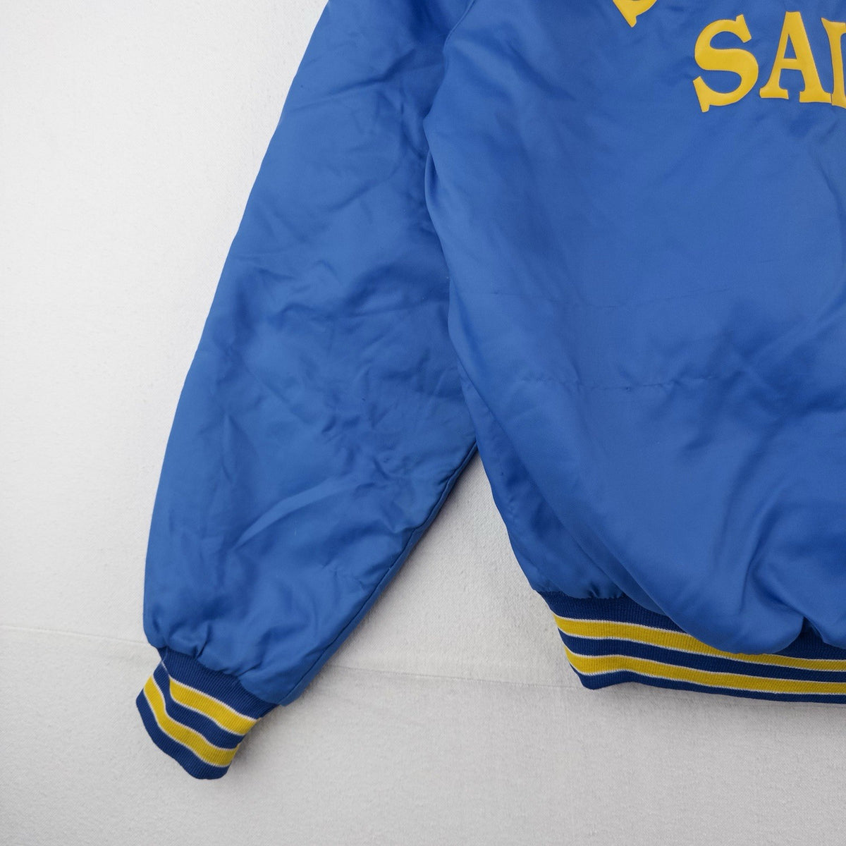 80’s Vtg Holloway Quarterzip Pullover Jacket Mens M Blue Our Lady Sorrows Saints