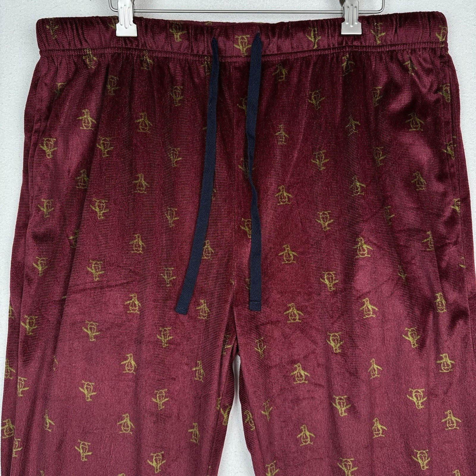 Penguin by Munsingwear Velour Logo All Over Print  Loungewear PJ Pants Men’s XL