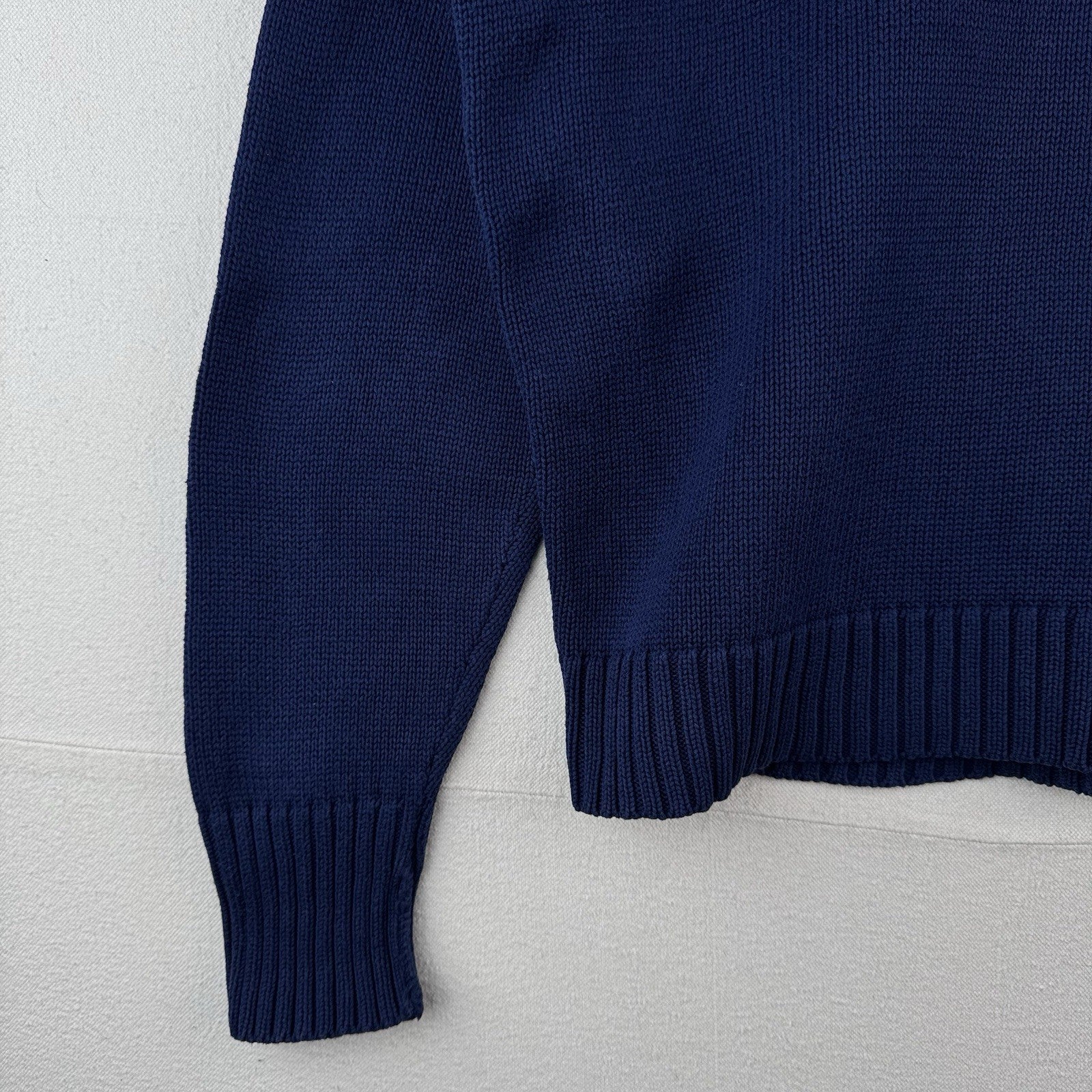90's Vintage Polo Ralph Lauren Royal Blue Sweater Men's L Knit Crewneck