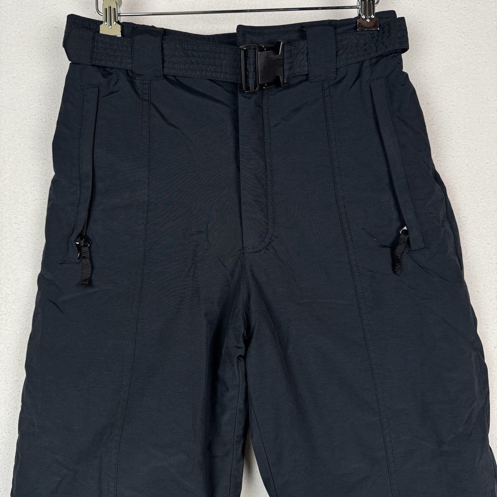 Columbia Women’s Medium Snow Ski Pants Belted Stretch Pocket Insulated Black