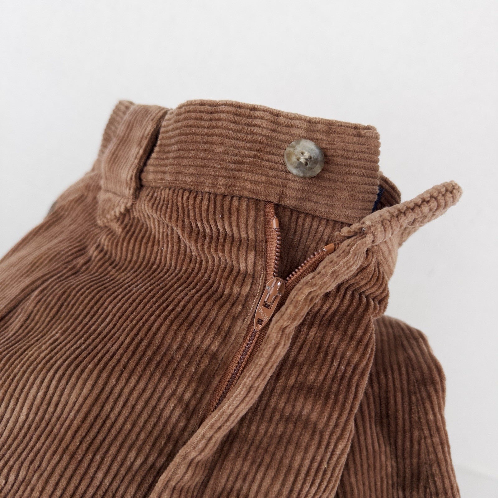 70’s Vtg Ralph Lauren Blue Label Western Brown Corduroy Pants Women's 8 Talon