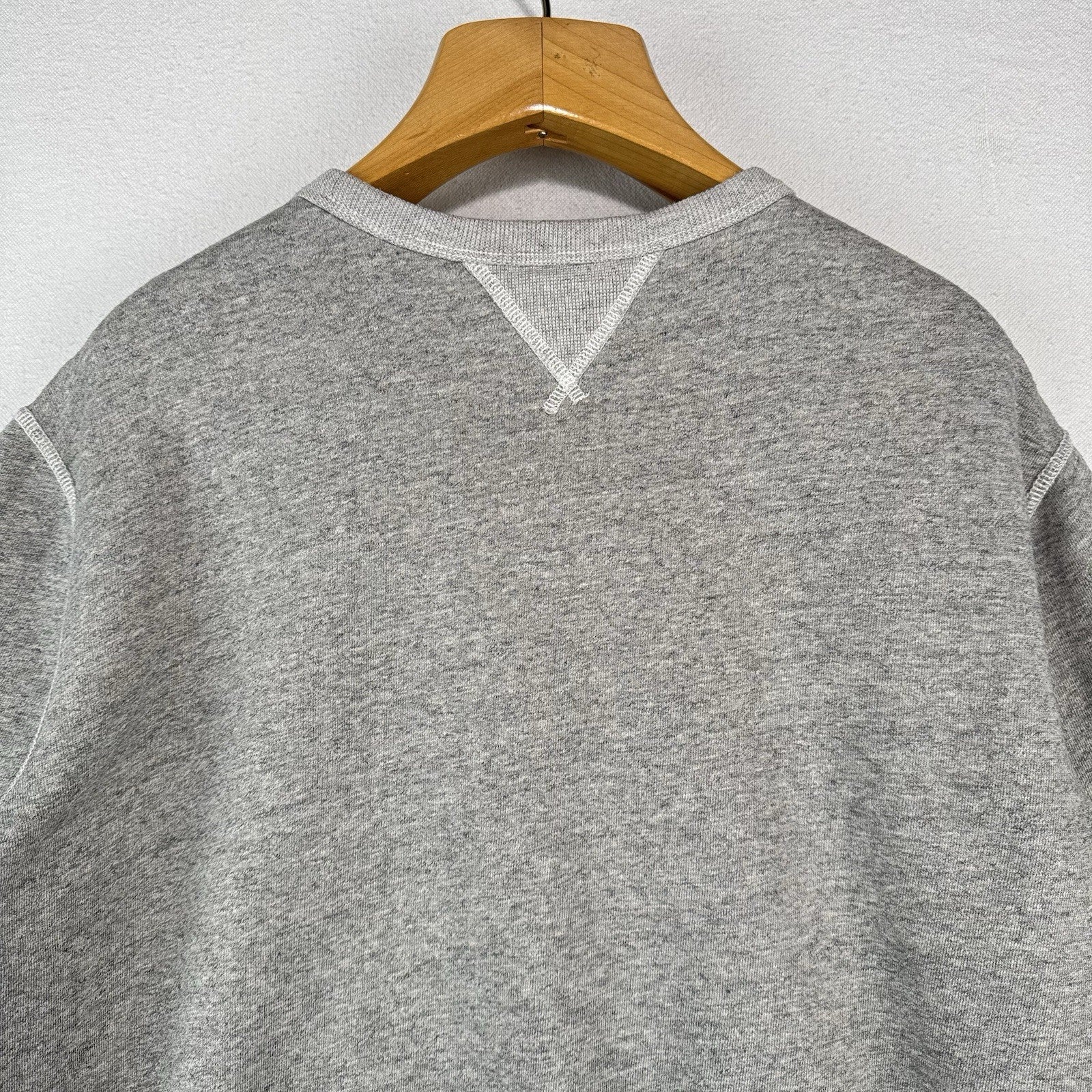 Polo Ralph Lauren Double V Men’s Large Marled Grey Sweatshirt Core Crewneck