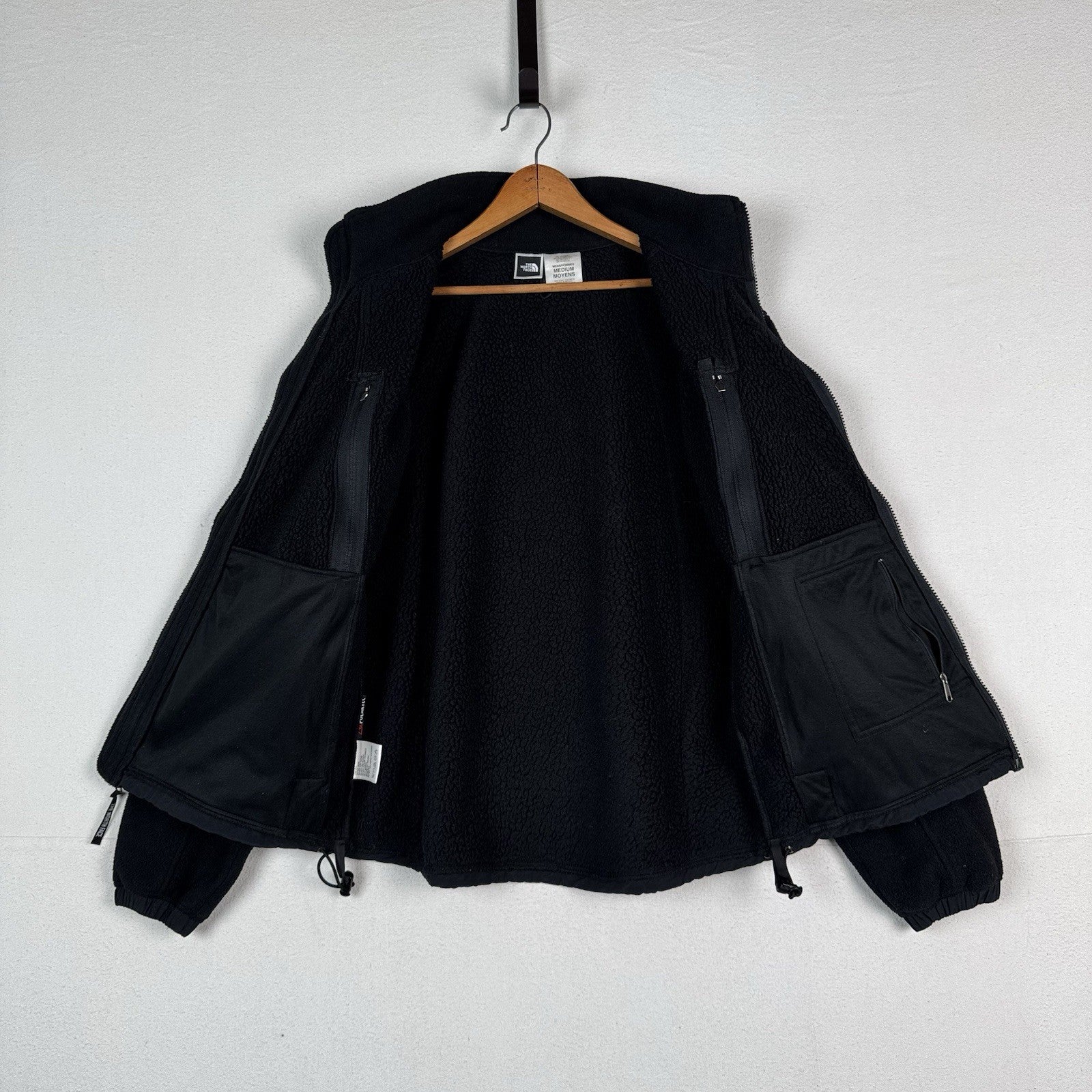 Vintage The North Face Polar Sun Men’s Fleece Jacket Black Medium