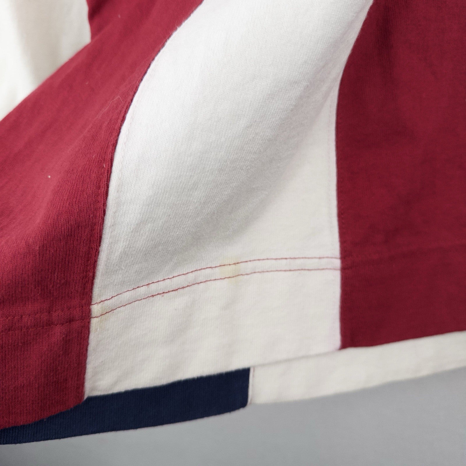 90s Vtg Tommy Hilfiger Rugby Polo Shirt Stars Stripes USA American Flag XL