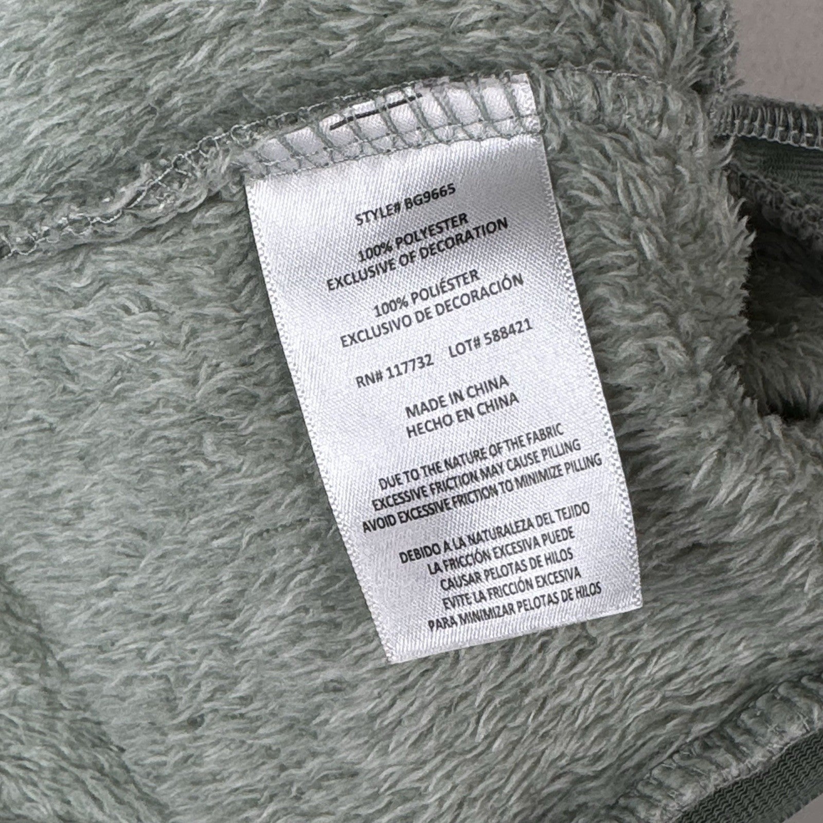 Gerry Women’s Everest Sherpa Fleece Jacket Full Zip Sea Green Large