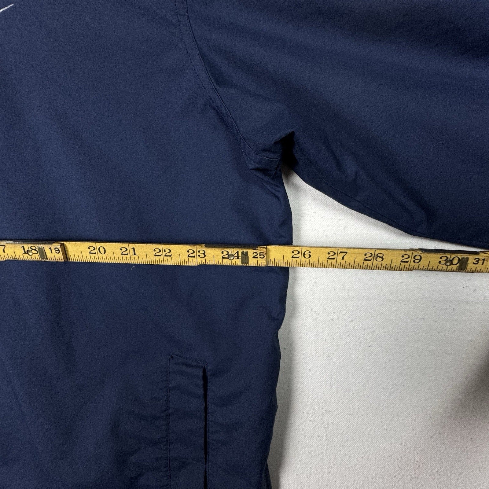 Vintage 90s Nike Jacket Mens XL Navy Blue Full Zip Nylon Windbreaker Jacket