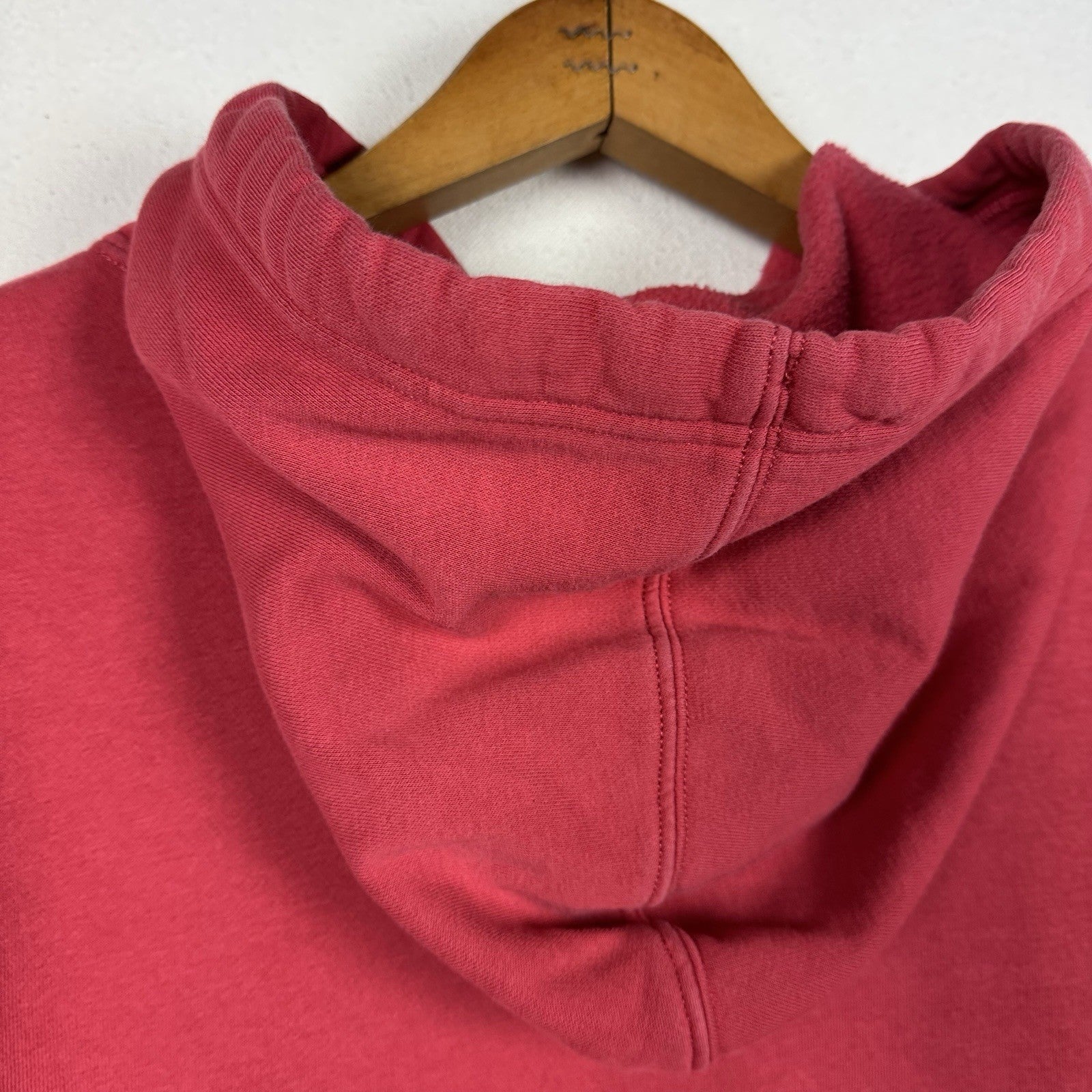Gap Soft Fleece Track Logo California Hoodie Sweatshirt Red Men’s XL Distressed