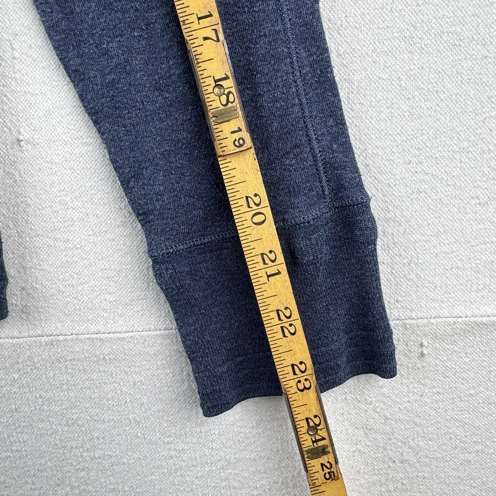 Vintage Polo Ralph Lauren Shirt Mens Large Blue Long Sleeve Henley 100% Cotton