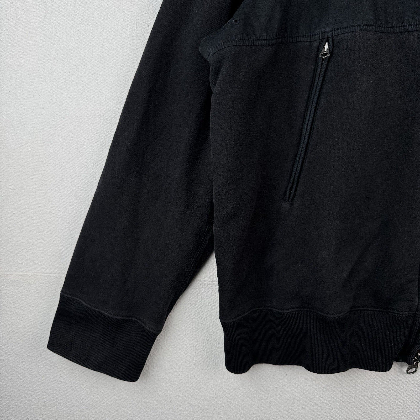 Vtg Polo Ralph Lauren Mens 2XL XXL Black Full-Zip Naval Supply Jacket Stow Hood