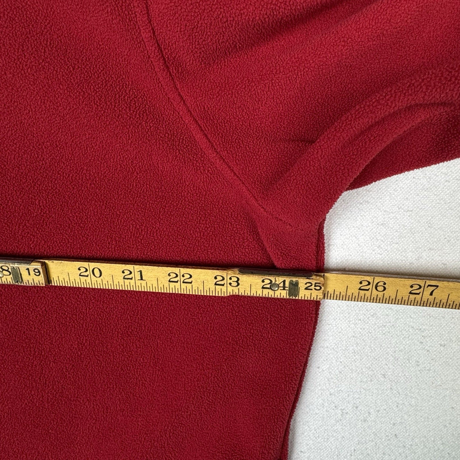 Vintage Gap Fleece 1/4 Zip Long Sleeve Mens XL Red Pullover Shirt Jacket