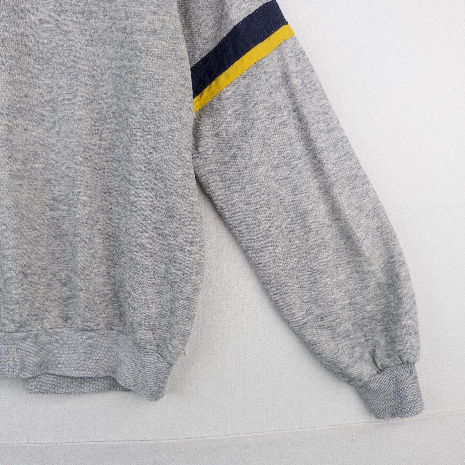 70’s Vtg Champion Skipper Collar Pullover Thin Sweatshirt M (42) Gray *No Tag
