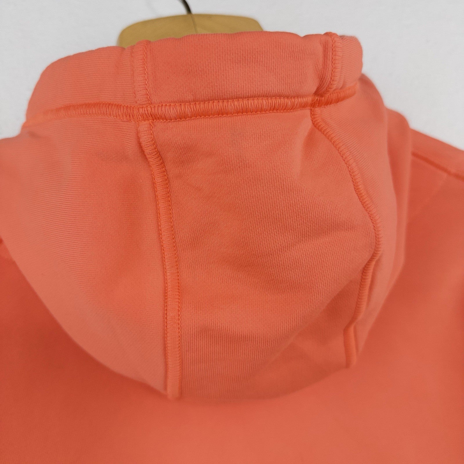 Stone Island Loopback Organic Cotton Orange Hoodie Men’s Medium
