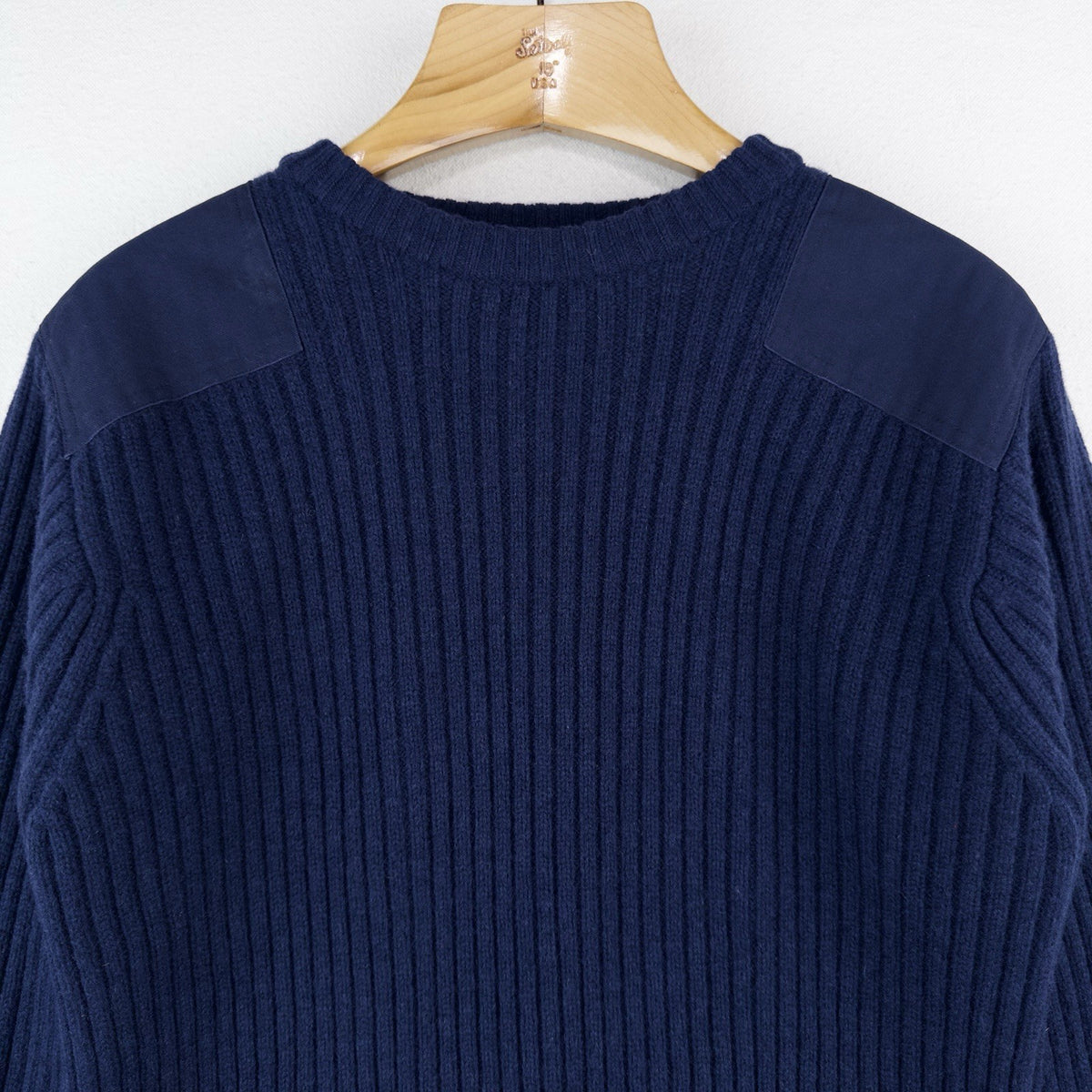 L.L. Bean Commando Merino Lambs Wool Crew Neck Sweater Navy Blue Men’s XL
