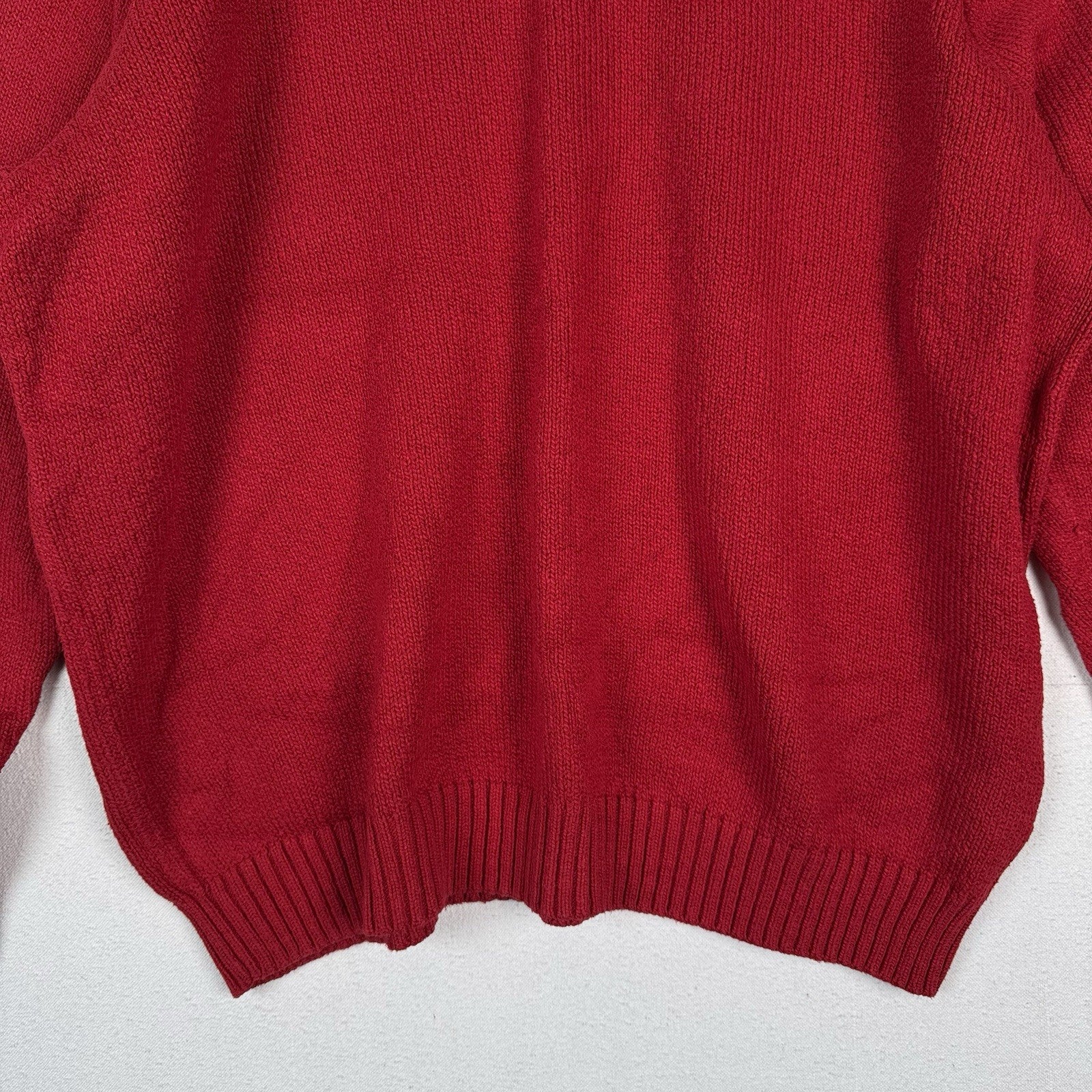 Vintage Polo Ralph Lauren Sweater Men Tall 3XLT Red Pullover Pony Logo Crewneck
