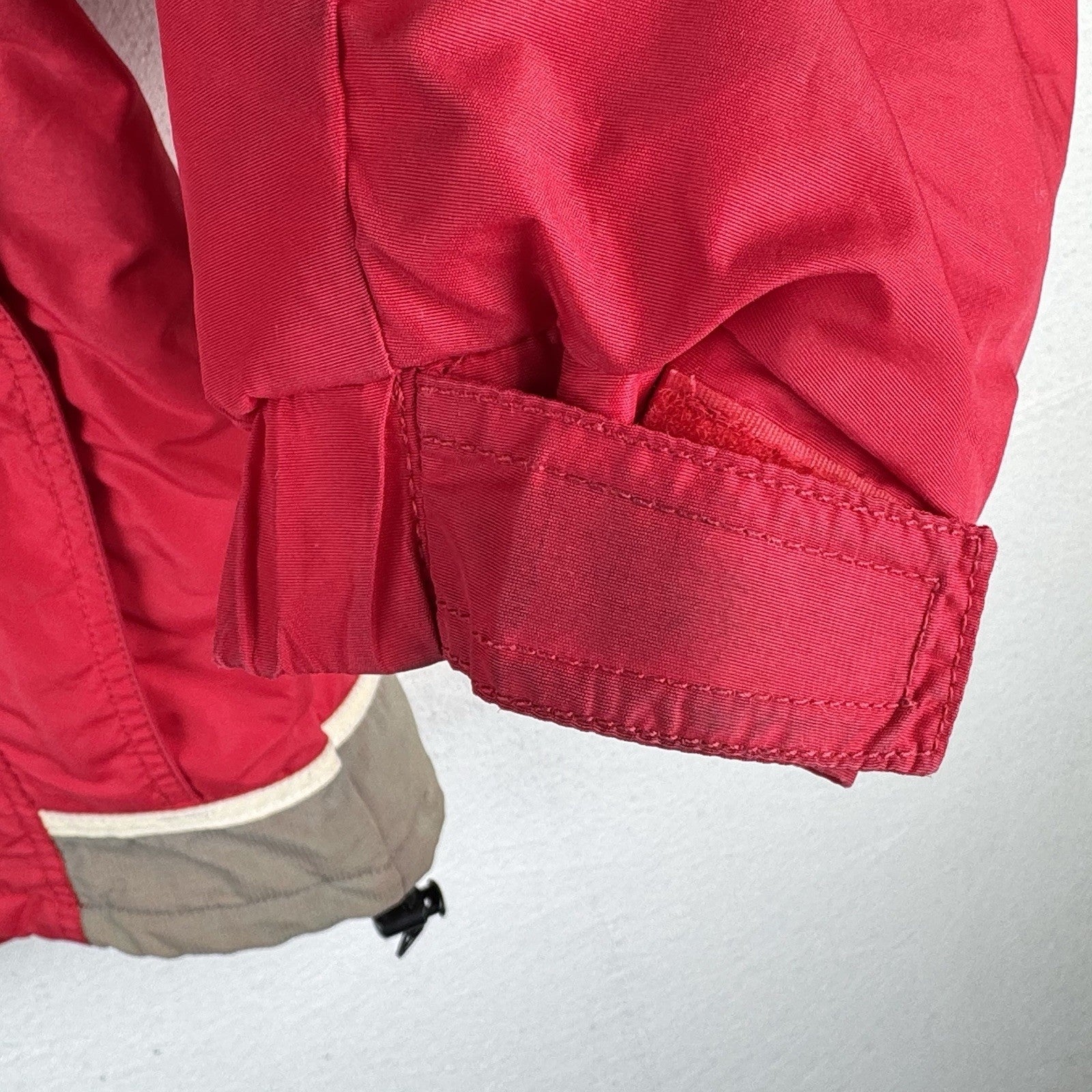 90’s Vtg Columbia Sportswear Portland Women's Large Red Hooded Parka Jacket Coat
