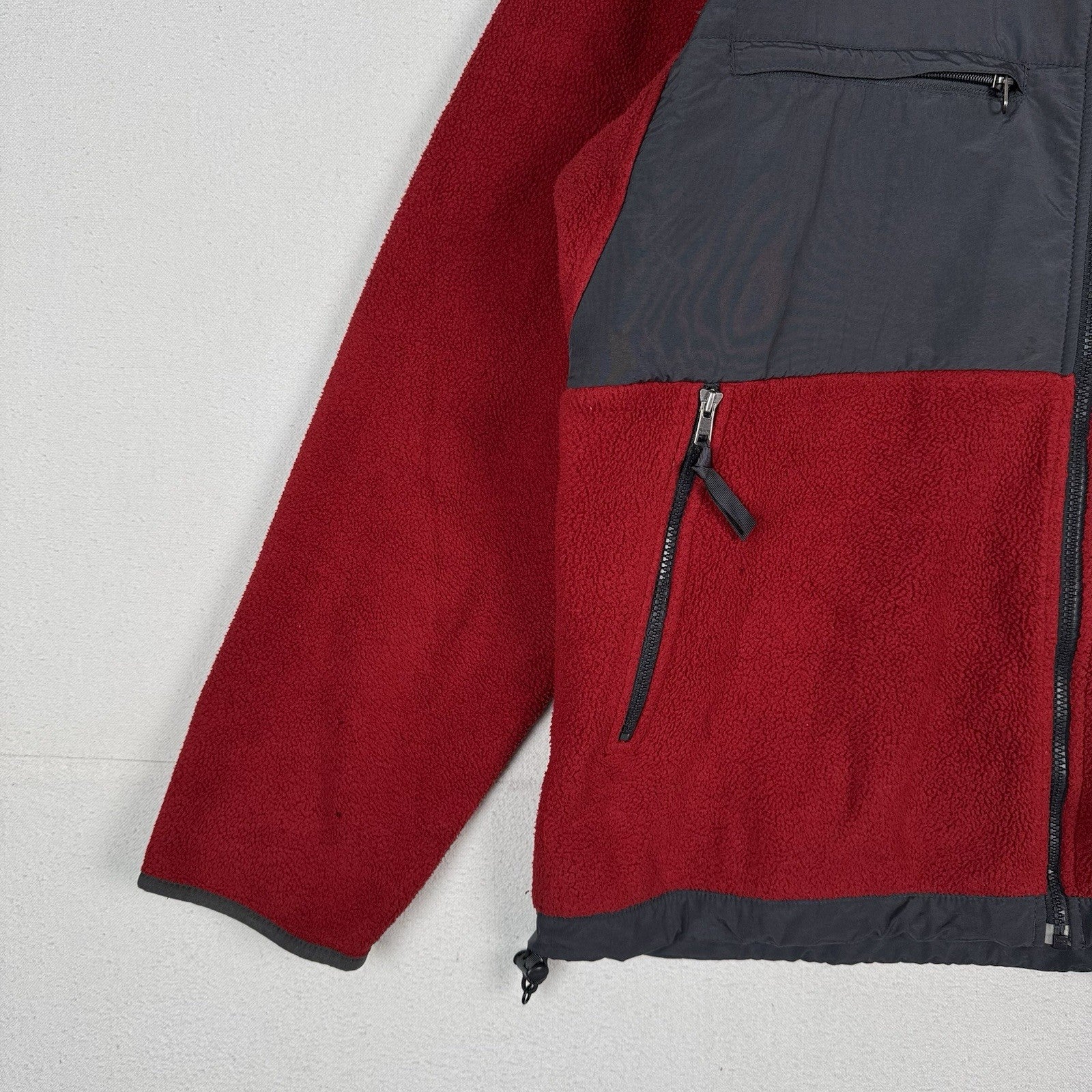 Vintage The North Face Denali Polartec Fleece Jacket Men’s Red/Gray Full Zip XL