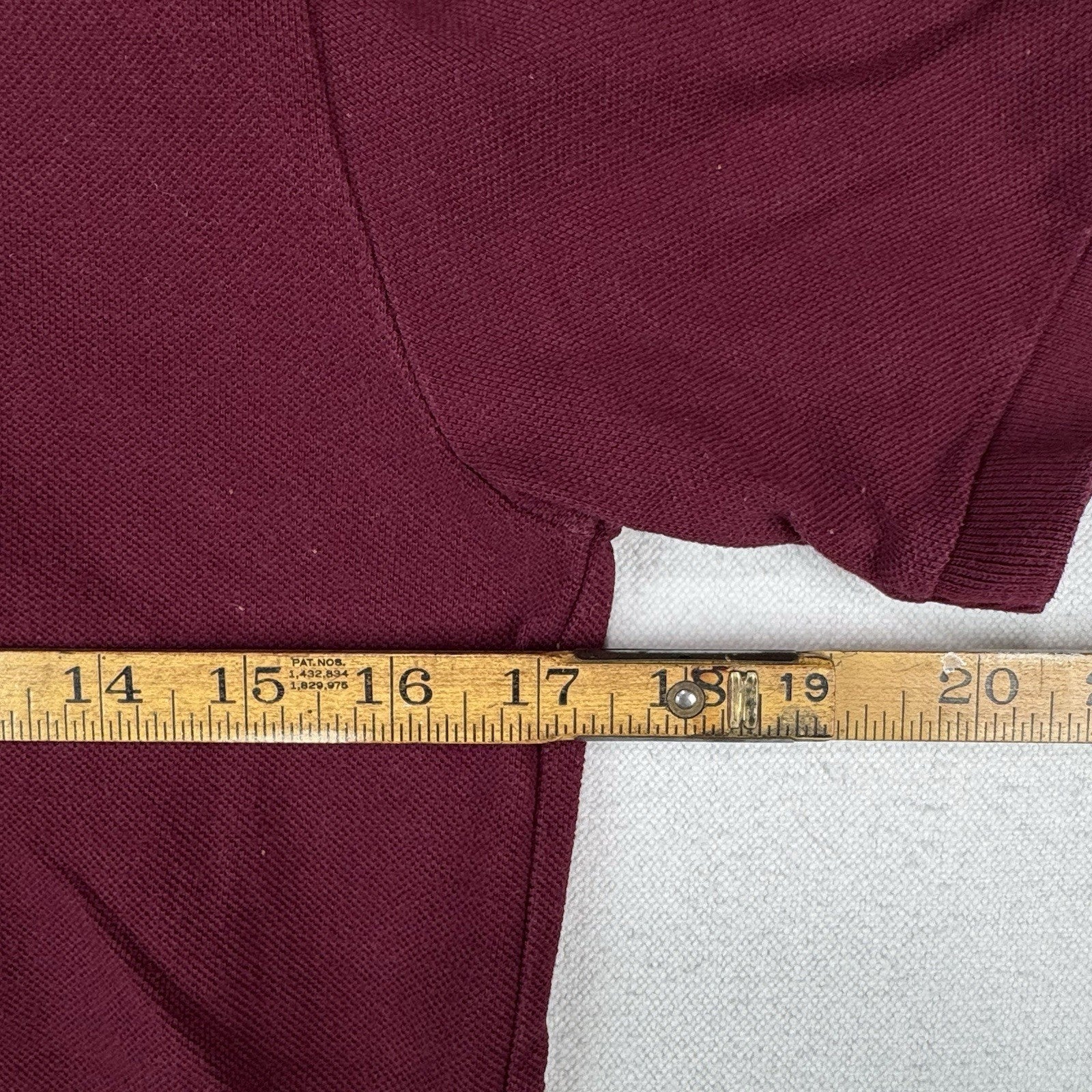 Polo Ralph Lauren Boy’s L 14-16 Classic Fit Big Pony Shirt Maroon #3 *Read