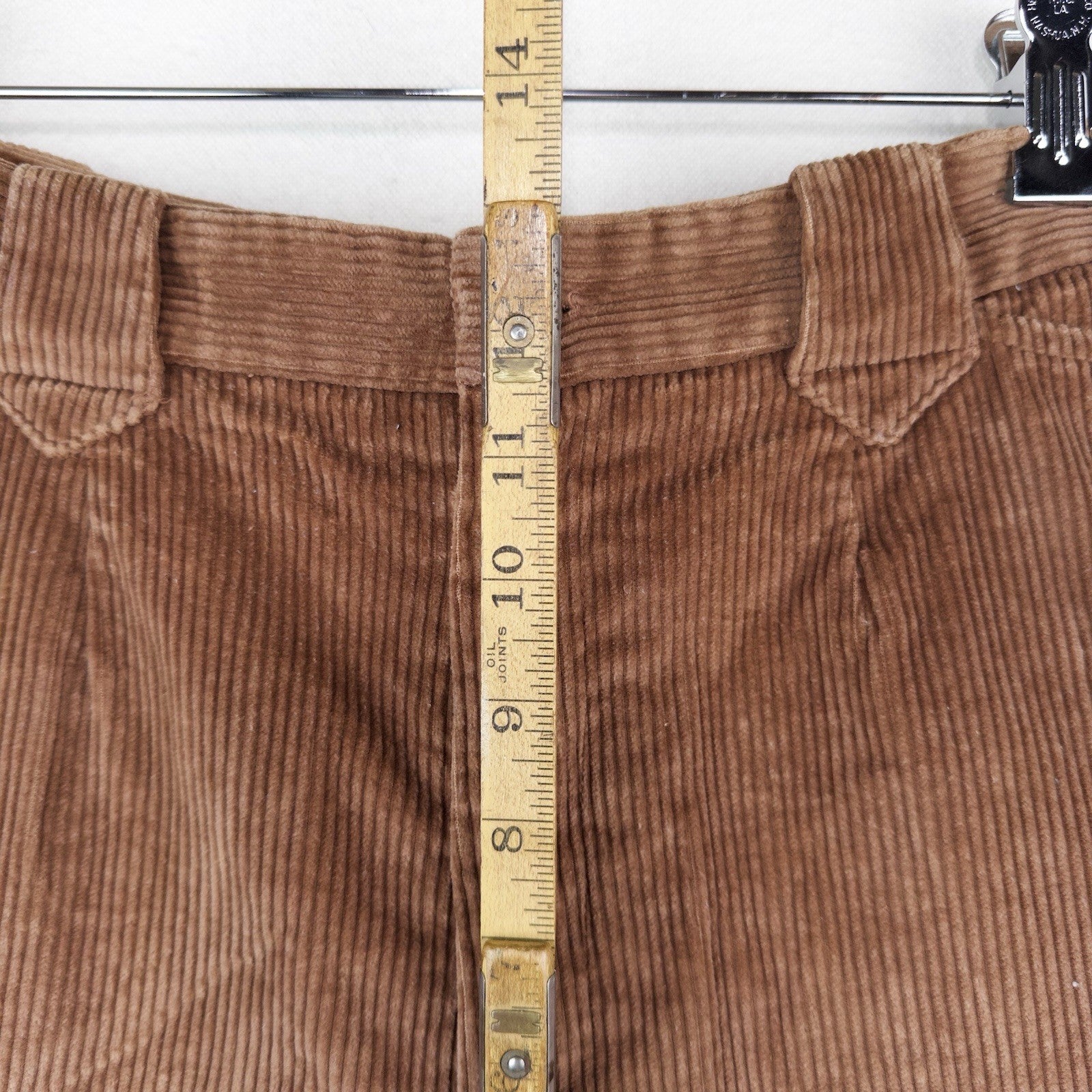 70’s Vtg Ralph Lauren Blue Label Western Brown Corduroy Pants Women's 8 Talon