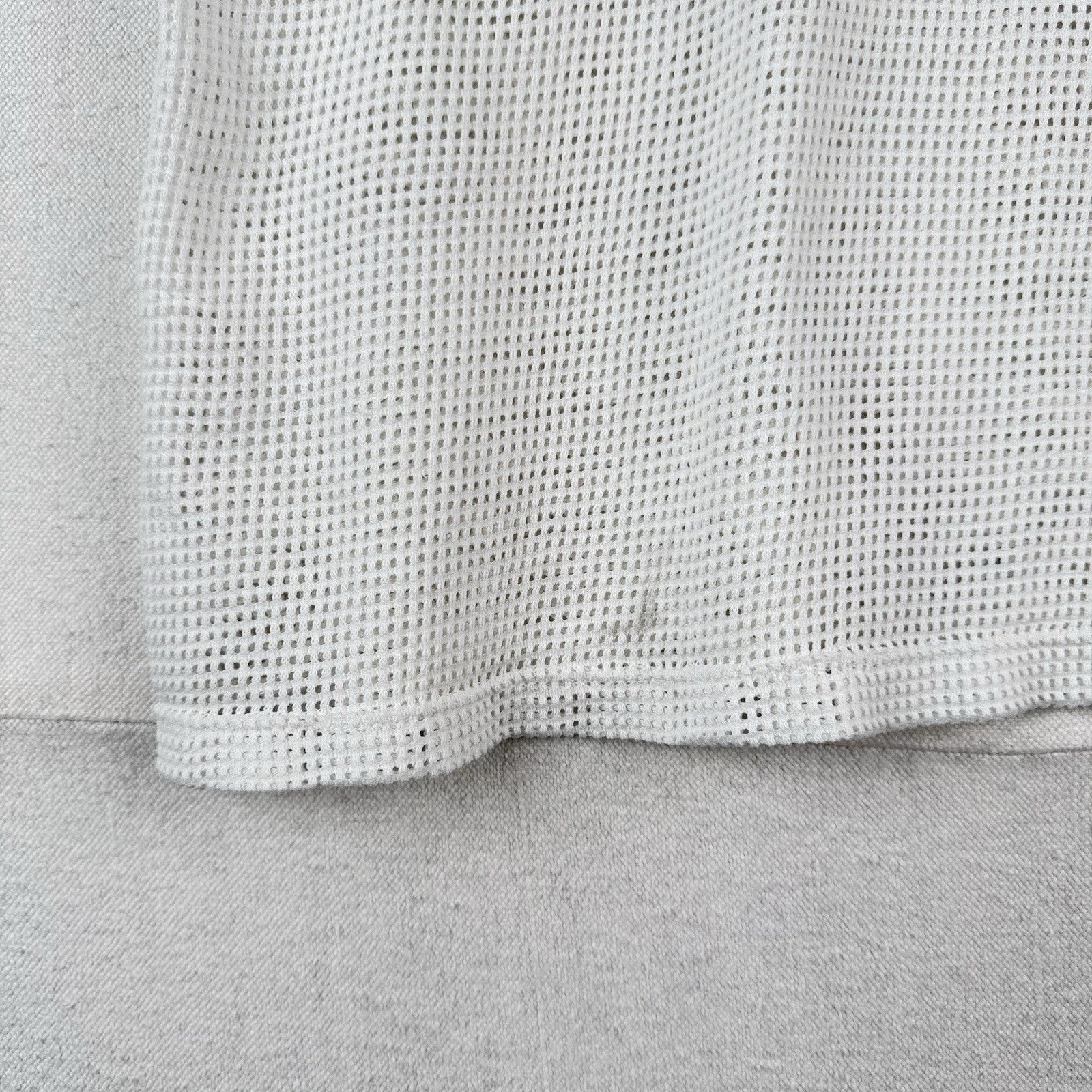 90’s Vtg Jerzees Mesh Tank Sleeveless T-shirt Men’s L White Made USA *Read