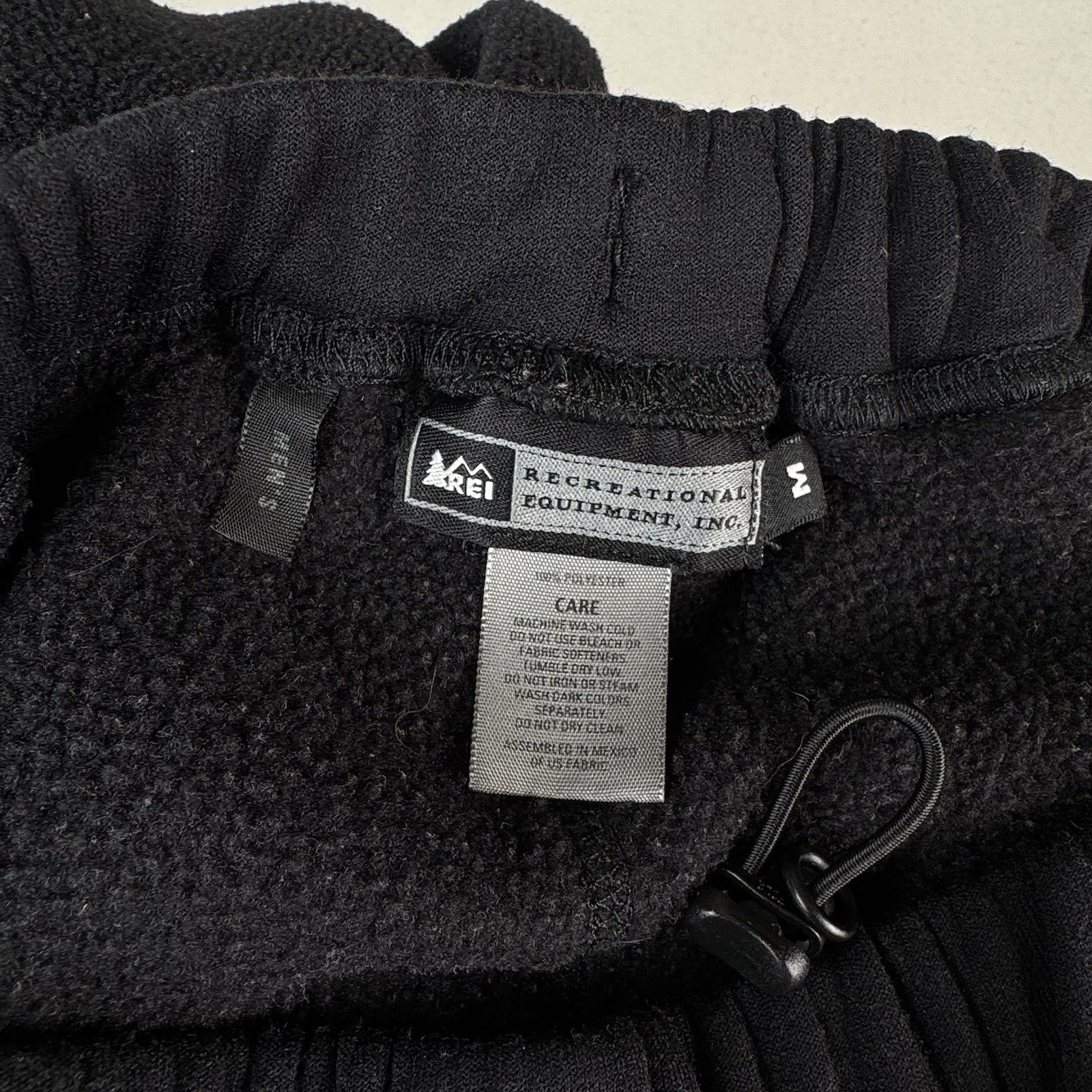 REI Fleece Pants Men's Medium M Polar Tapered Black 28x30 *Read