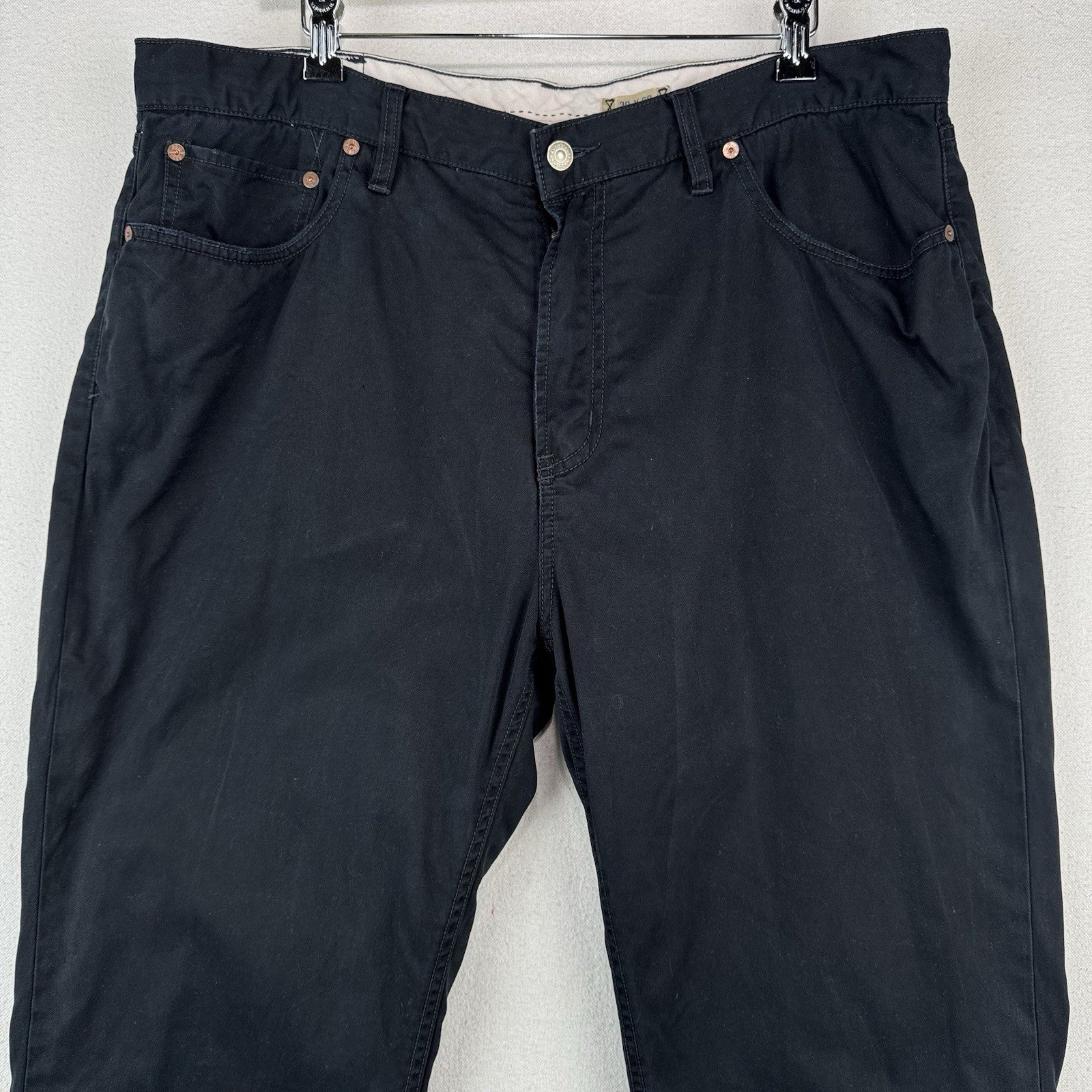 Vintage Polo Ralph Lauren Men’s 38x32 Black Lined Chino Pants Red Plaid