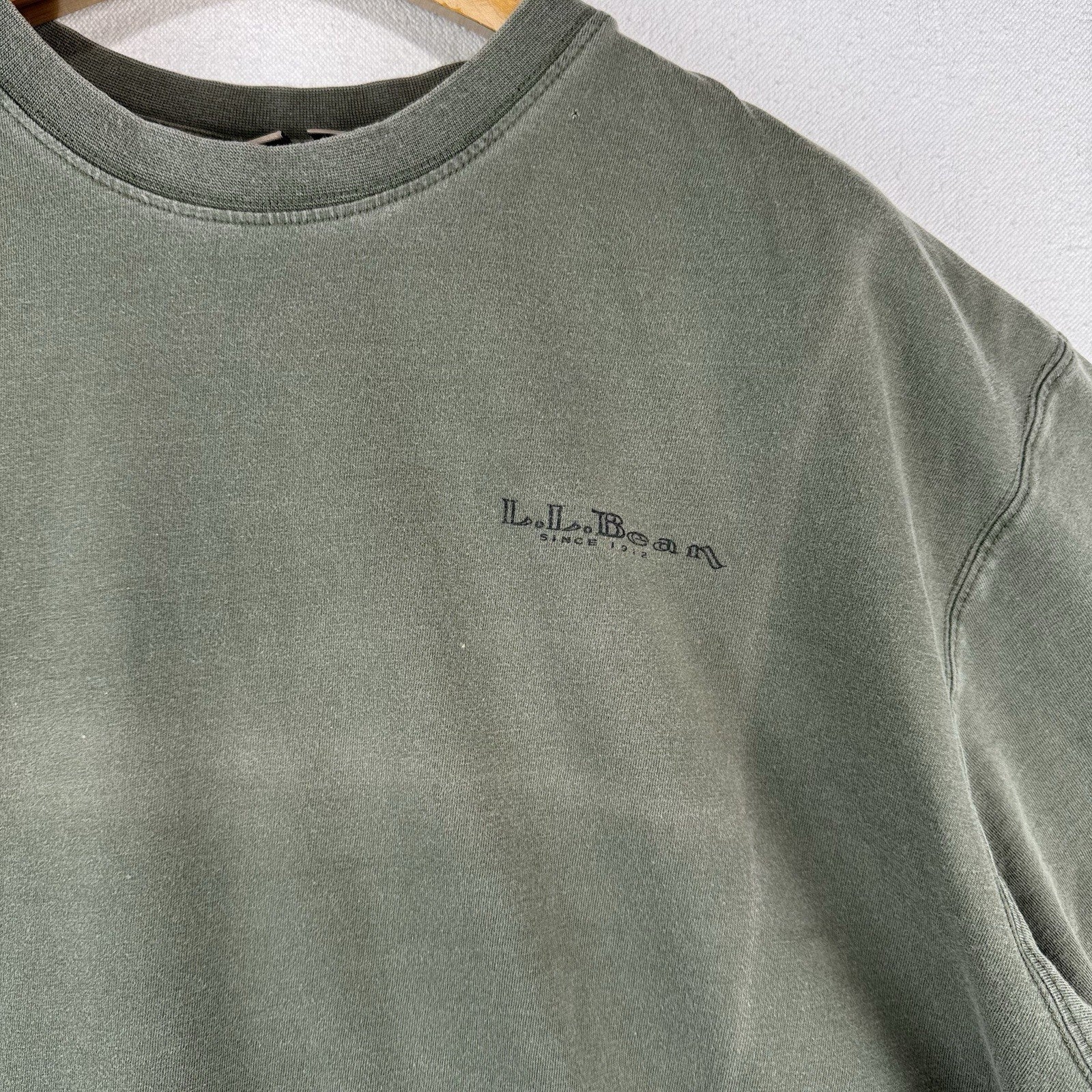 Vintage LL Bean Boxy T-Shirt Fly Fishing Classic Men’s XL Outdoors Green *Faded