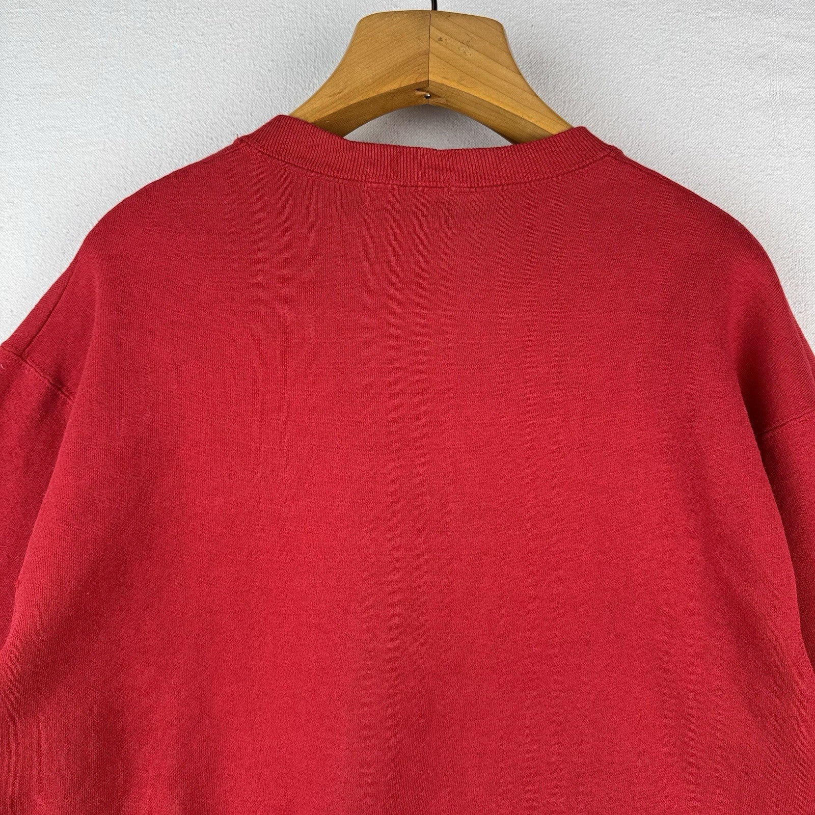 80’s Vtg Polo Ralph Lauren Sweatshirt Men XL Scribble Crest Red No Side Seam USA