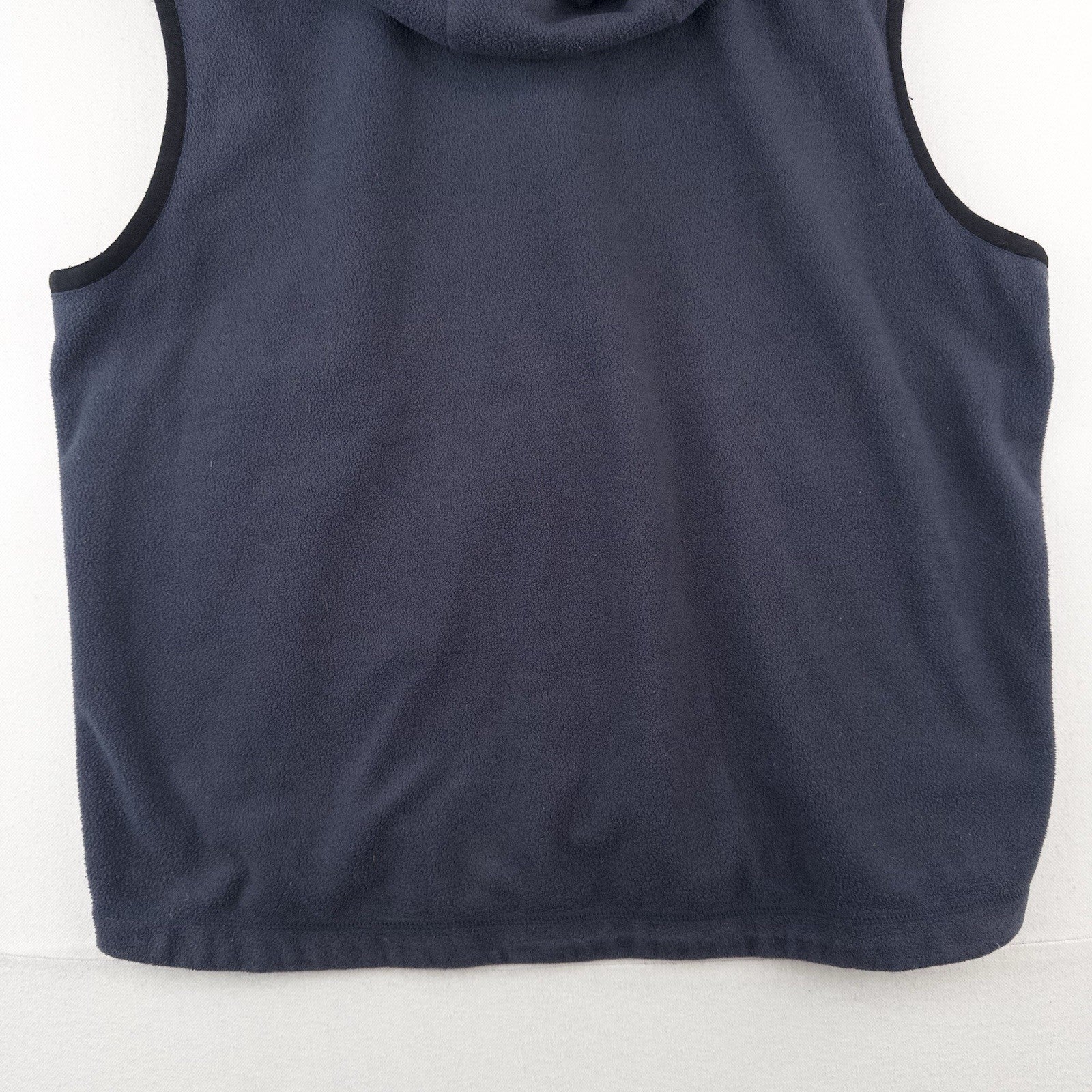 90’s Vtg Gap Fleece Hooded Vest Mens M Blue Full Zip