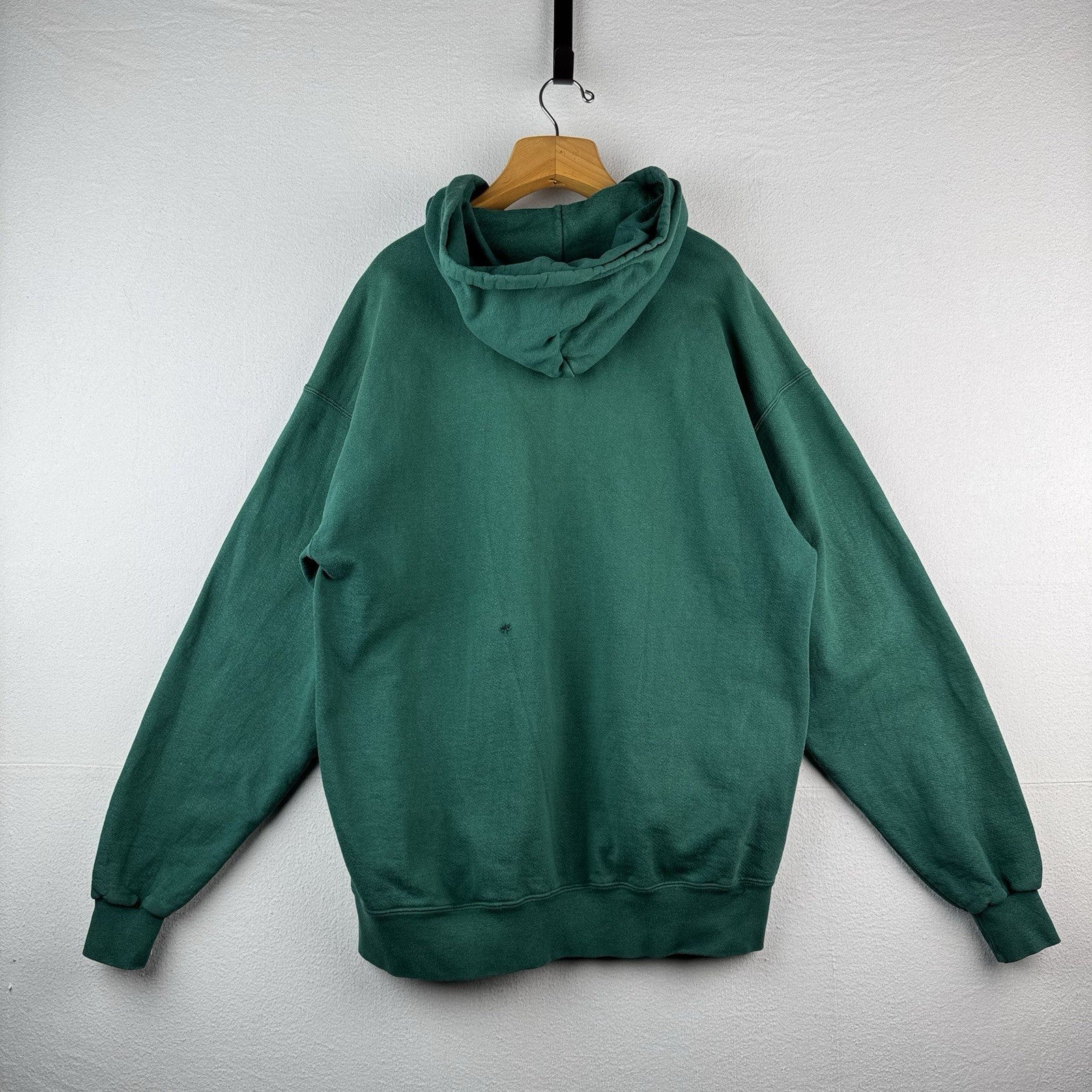 80’s Vtg L.L. Bean Russell Athletic Mens 2XLT Tall Green Split Pocket Hoodie USA