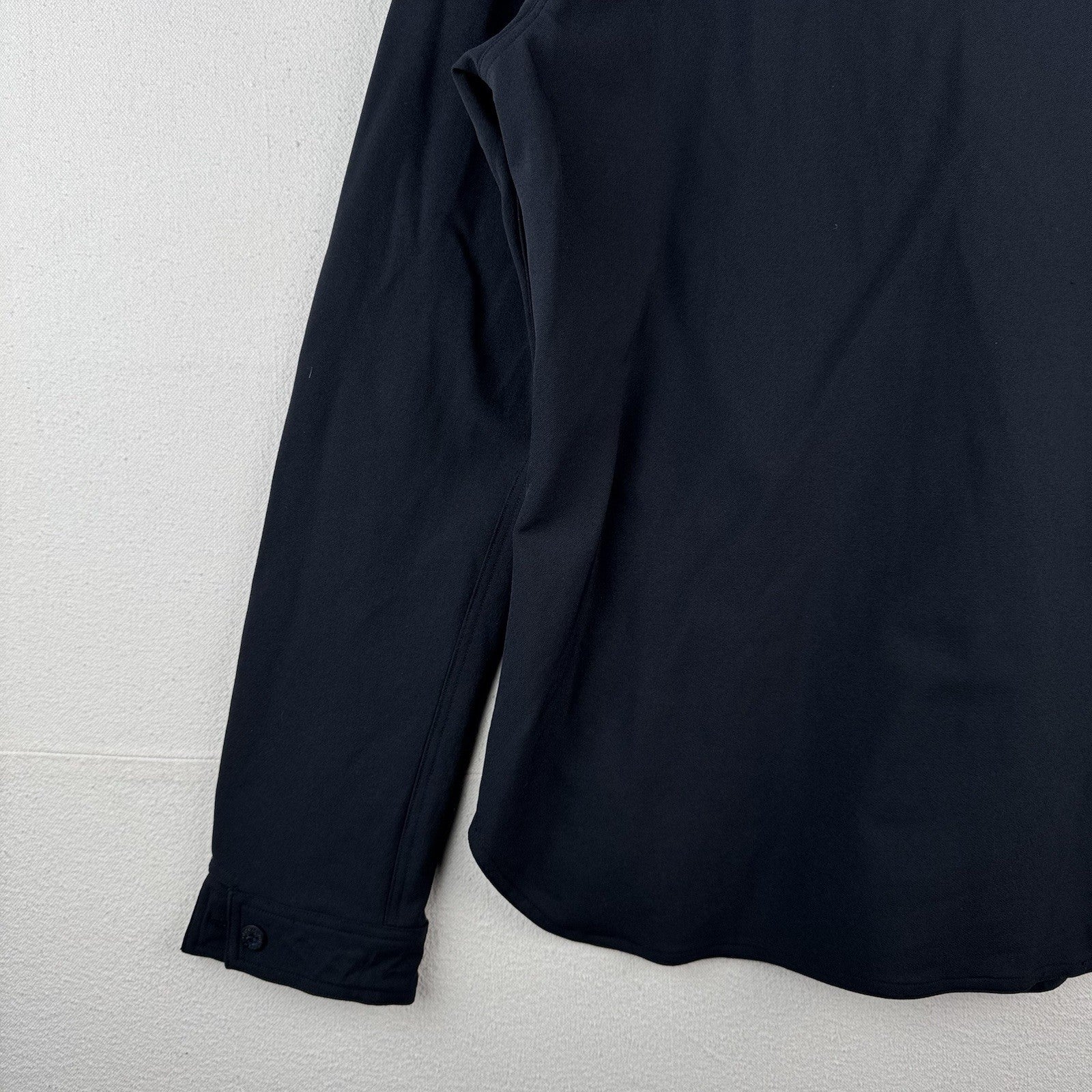 Vintage Ralph Lauren Polo Sport Women’s 12 Navy Blue Military Shirt Stretch