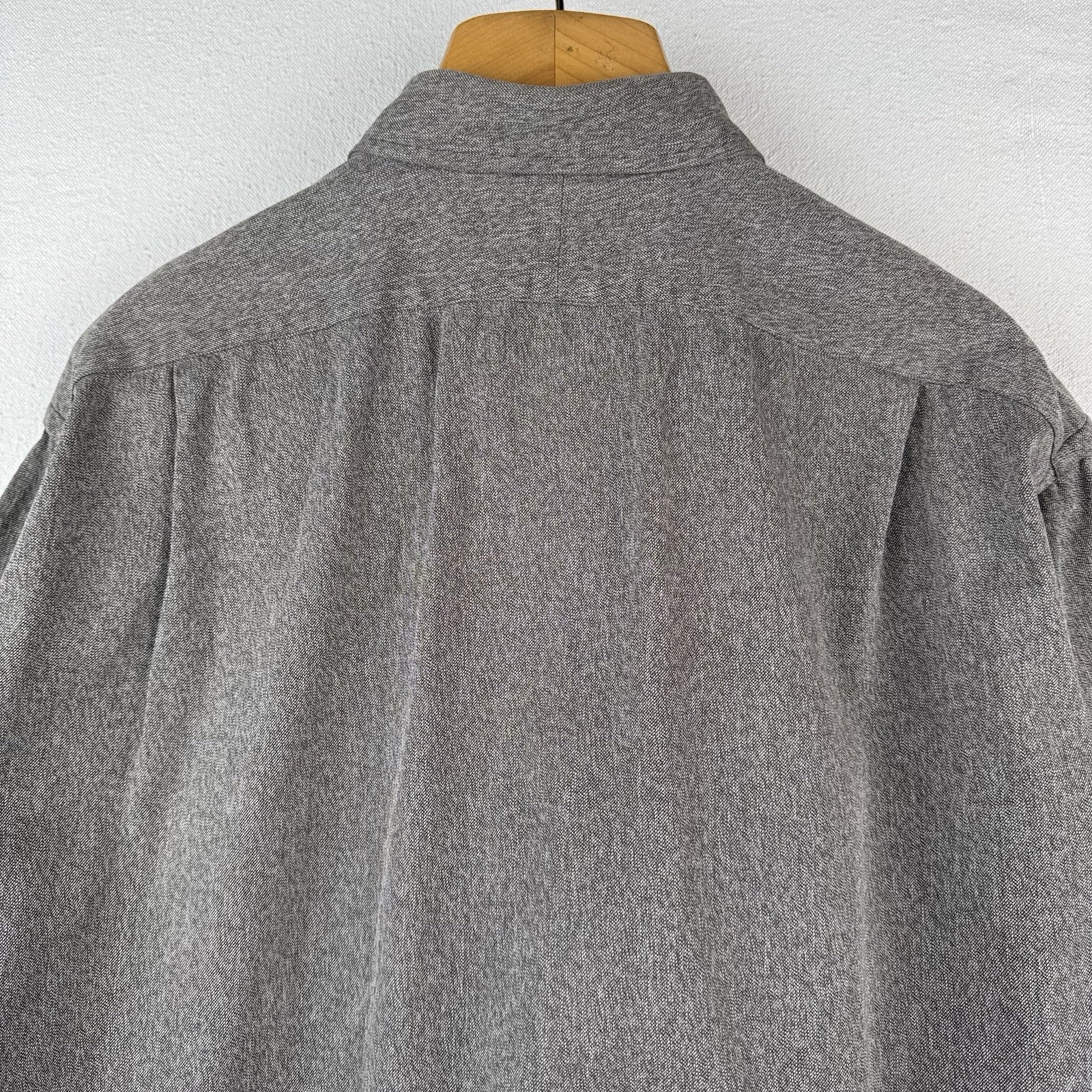 90’s Vintage Polo Ralph Lauren Men’s XL Cotton Workshirt Grey Brown