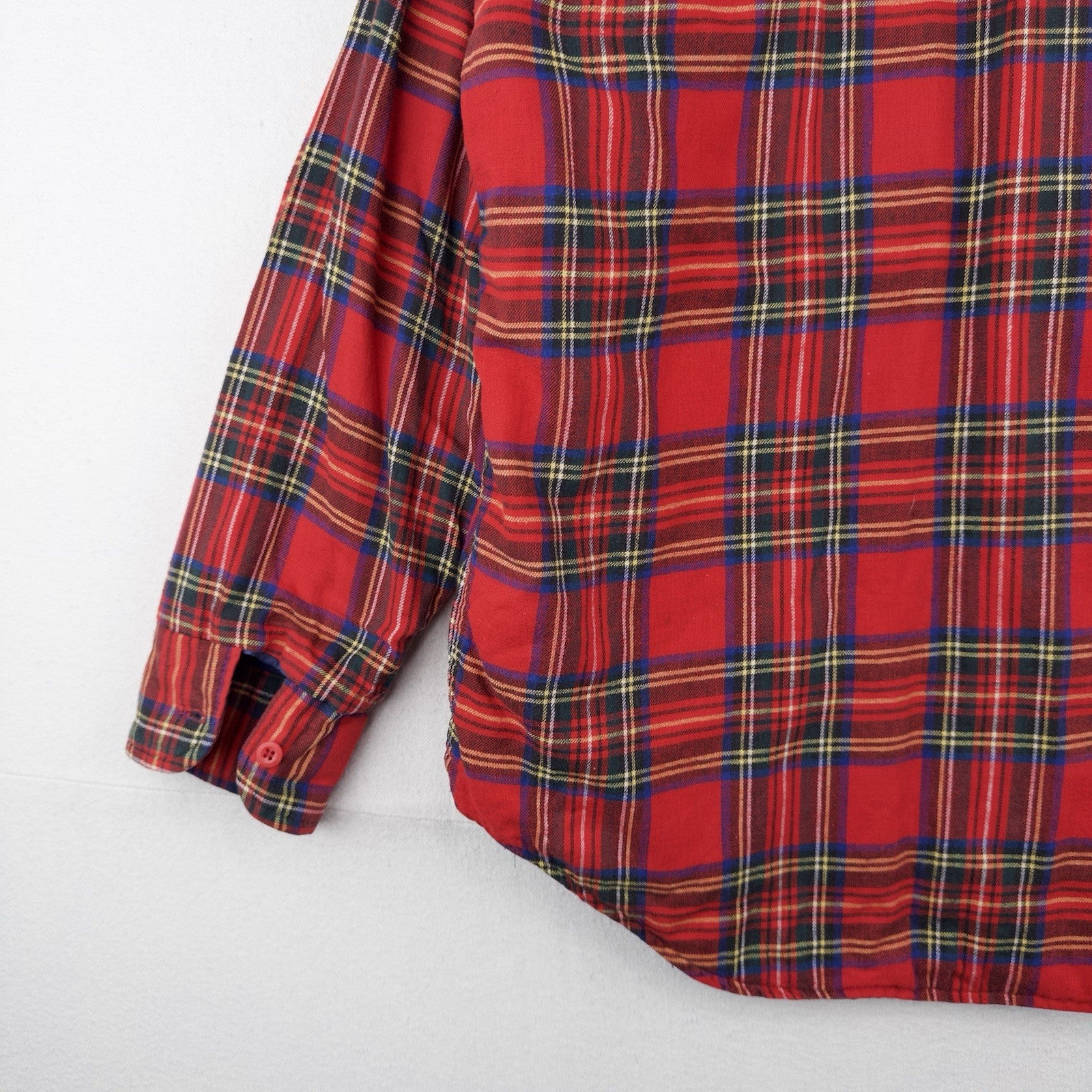 80’s Vtg LL Bean Flannel Lined Jacket Men’s M Red Tartan Plaid Shacket