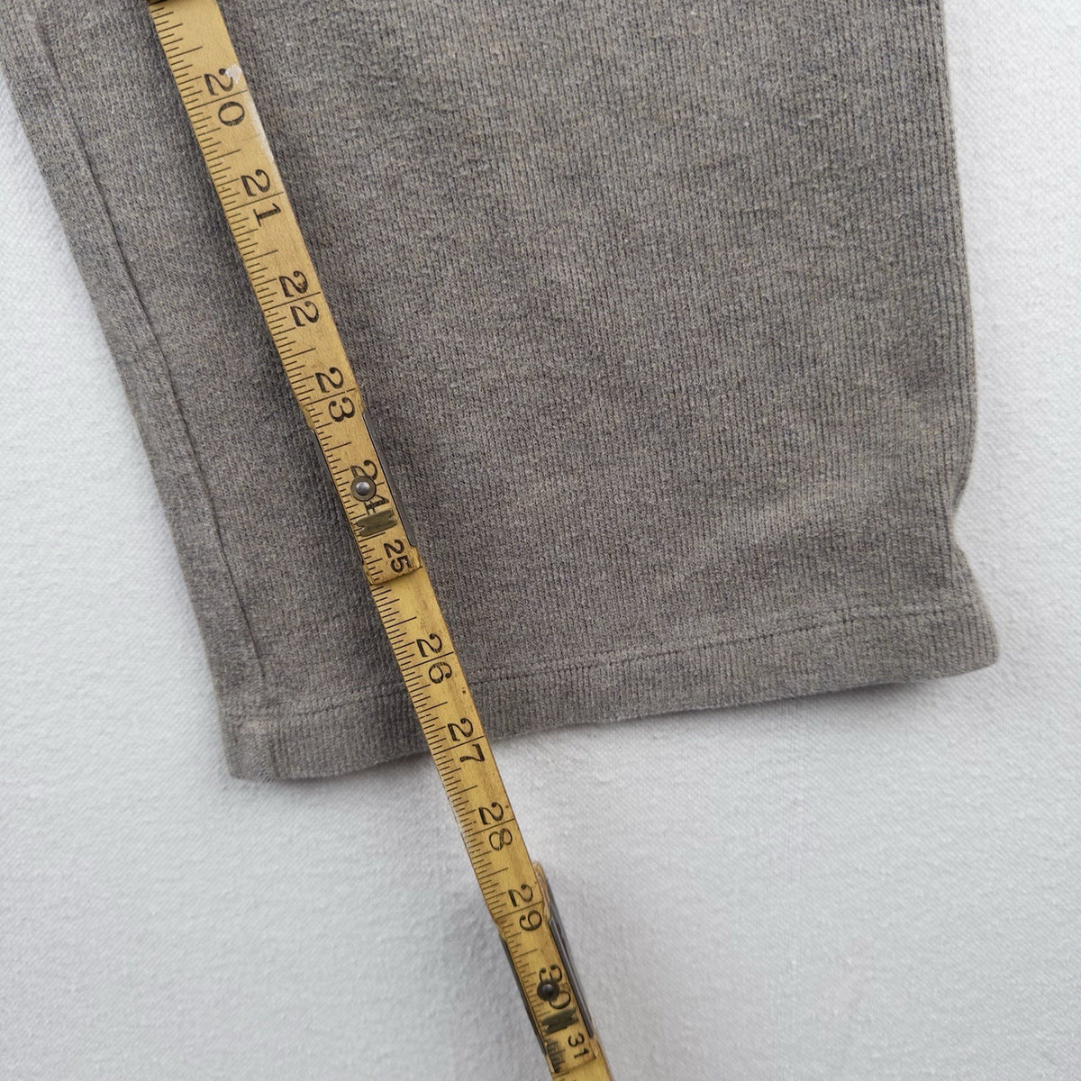 Polo Ralph Lauren Men’s L Fleece Lounge Sweatpants Heather Tan Straight Leg 9”