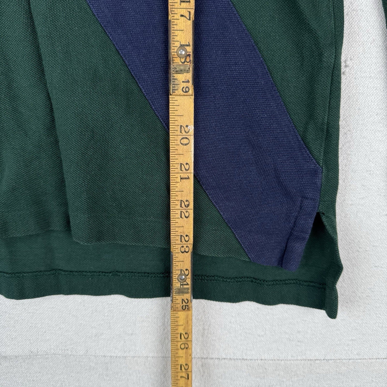 Vintage Polo Ralph Lauren Boy’s M 10-12 Shirt Green Long Sleeve Double Big Pony