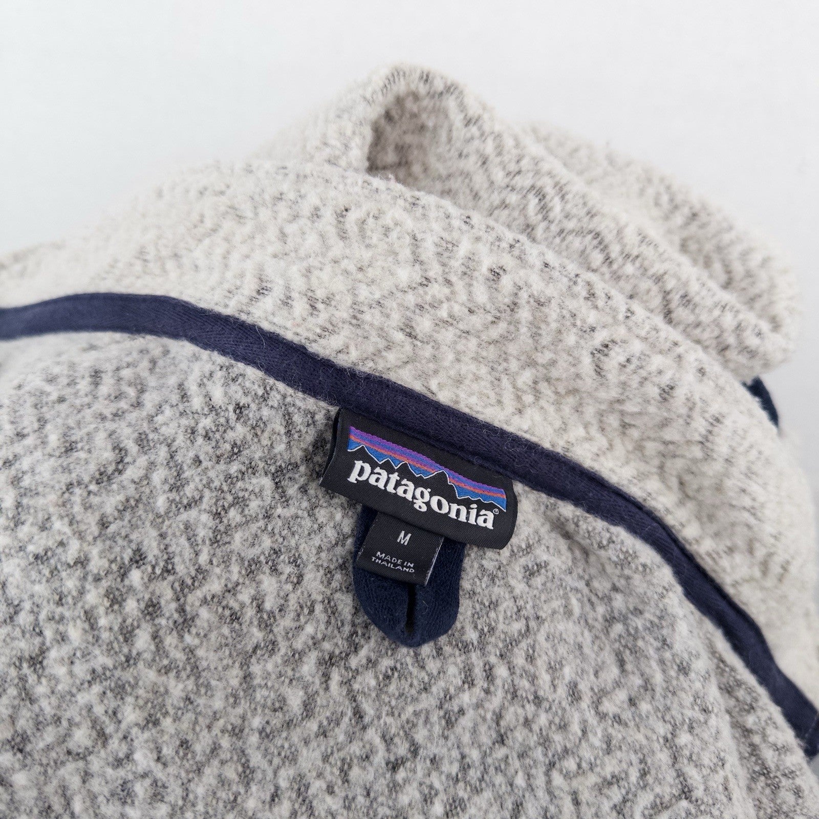 Patagonia Woolyester Women’s M Fleece Jacket Oatmeal Wool Blend Full Zip