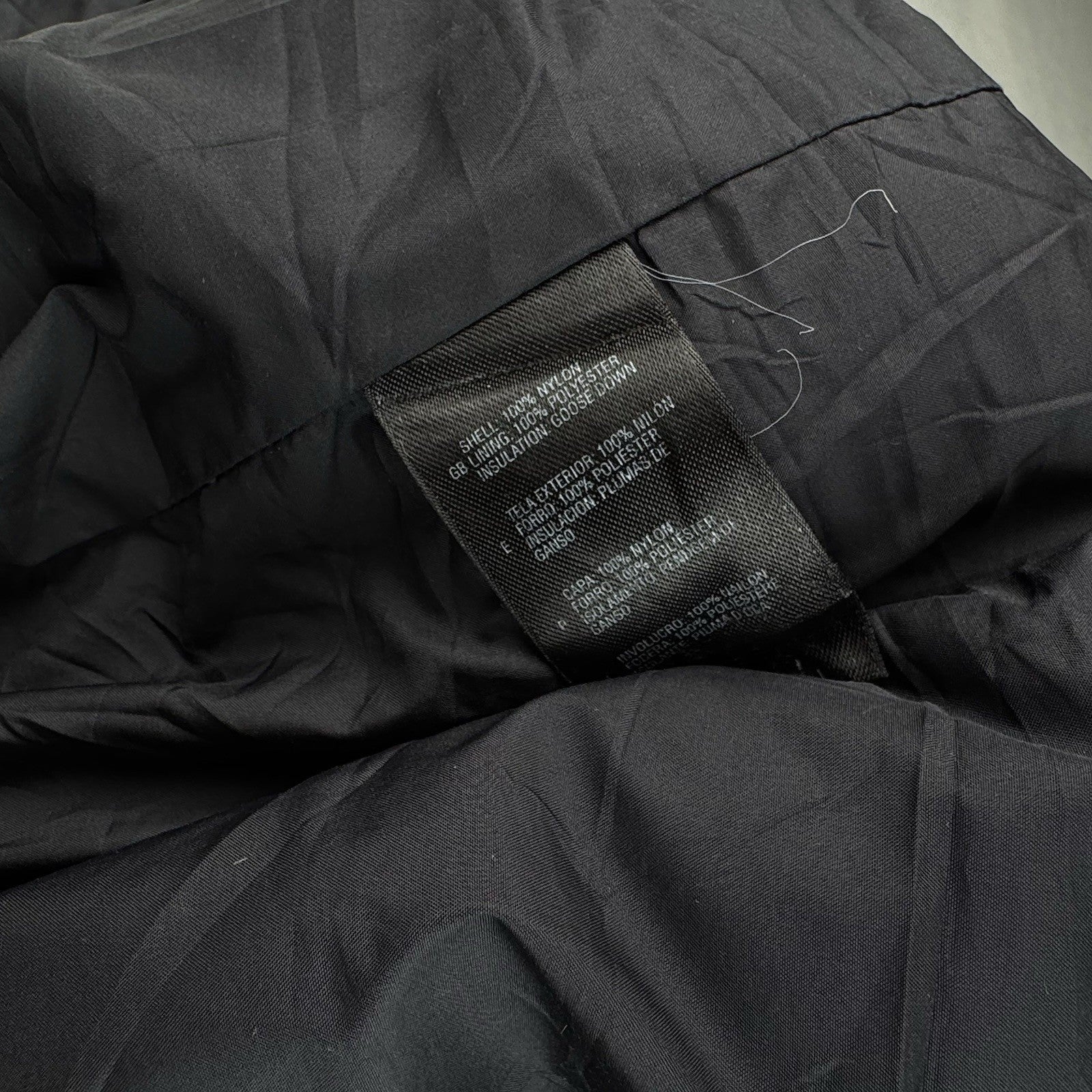 The North Face 550 Goose Down Puffer Jacket Youth  XL  Black Gray