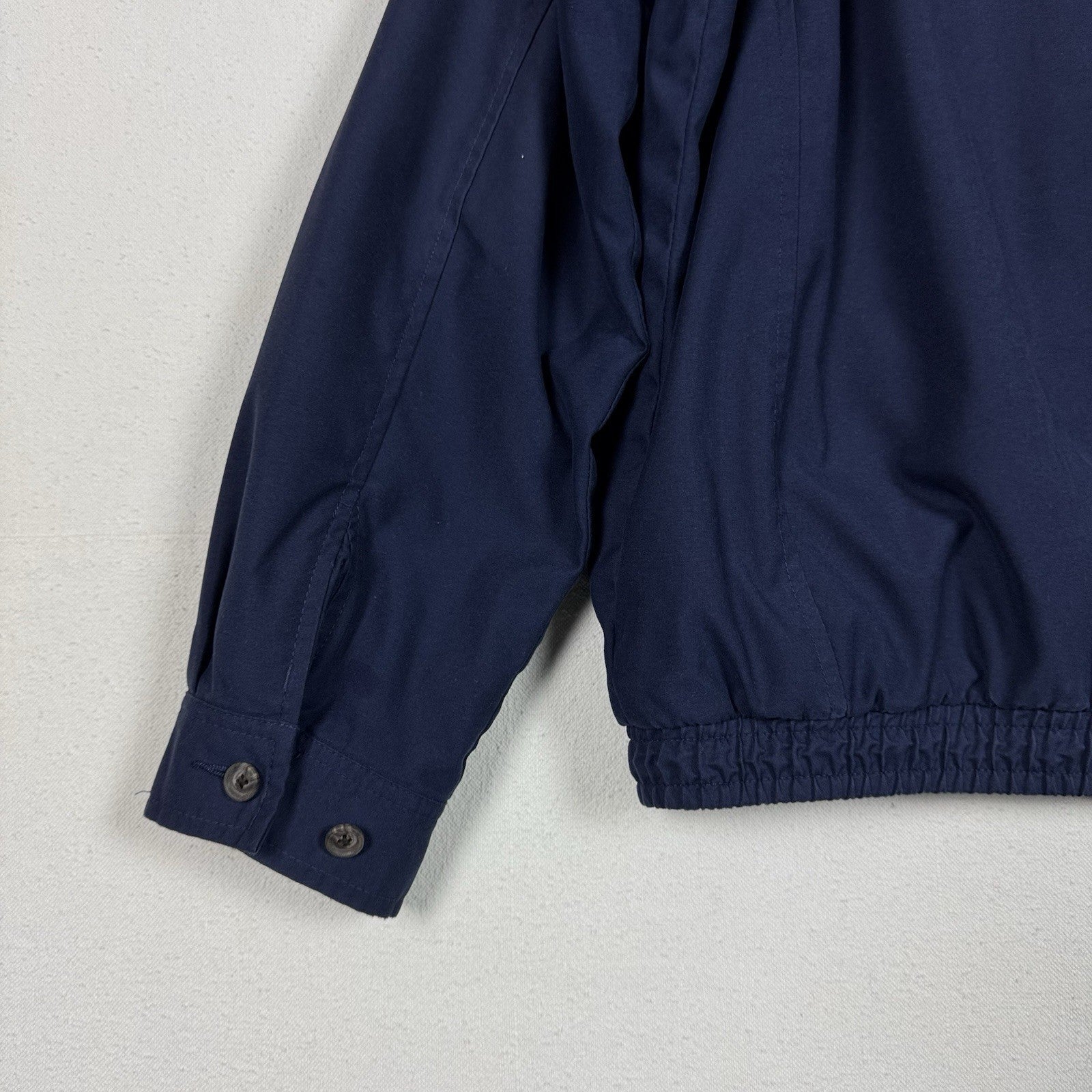 Polo Ralph Lauren Cotton Plaid Lined Harrington Jacket Blue XL Tall