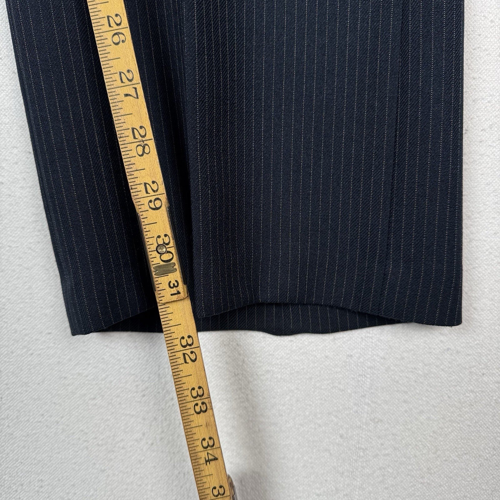 Vintage 70's 80's Levi’s Action Slacks Blue Pinstripe Men’s Fits 38X31 Made USA