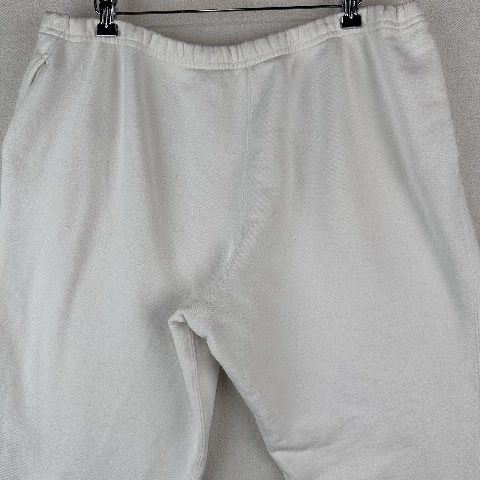 90's Vintage Polo Ralph Lauren Men's M White Soft Jogger Sweatpants Relaxed Fit