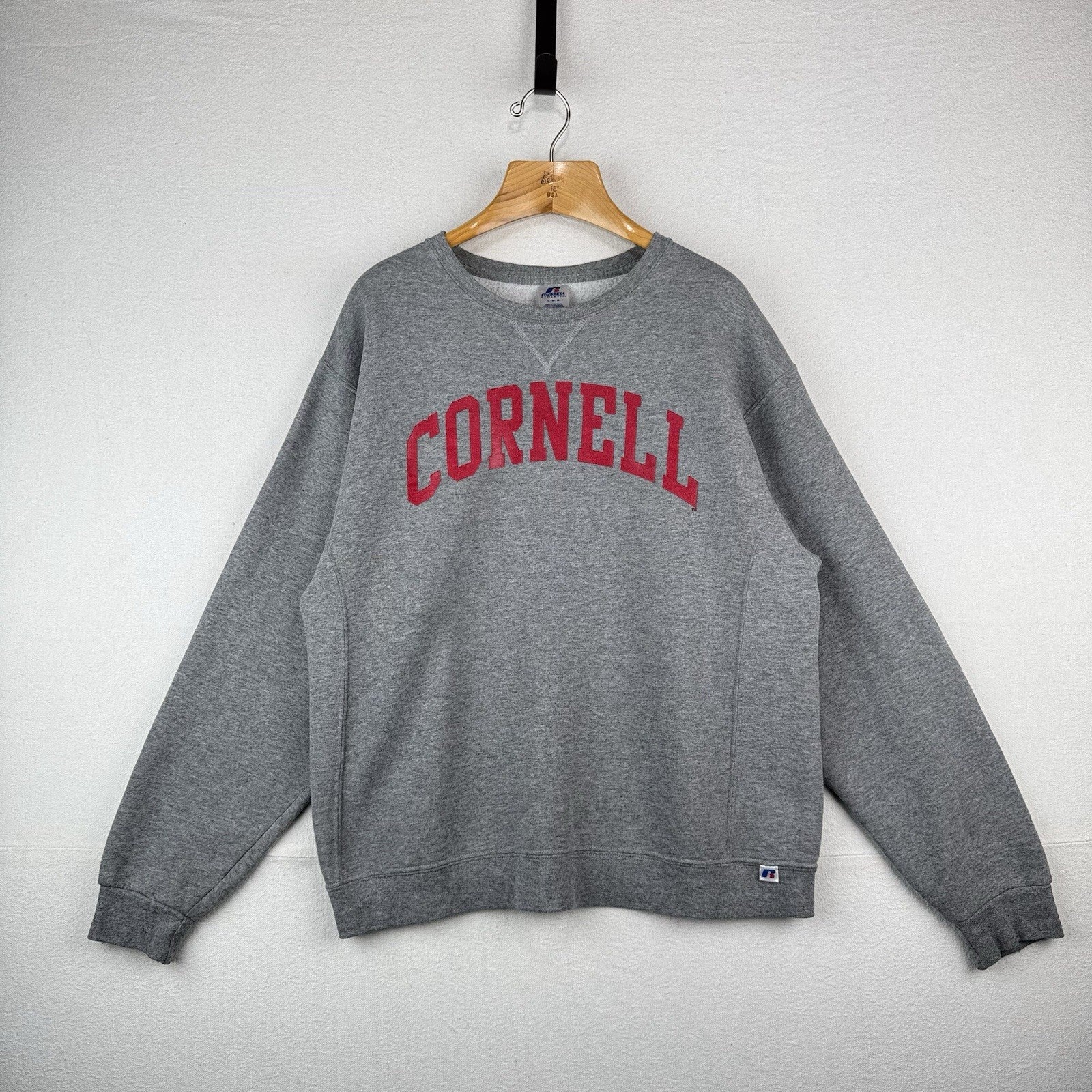 Vintage Russell Athletic Cornell University Crewneck Sweatshirt Men’s L Gray