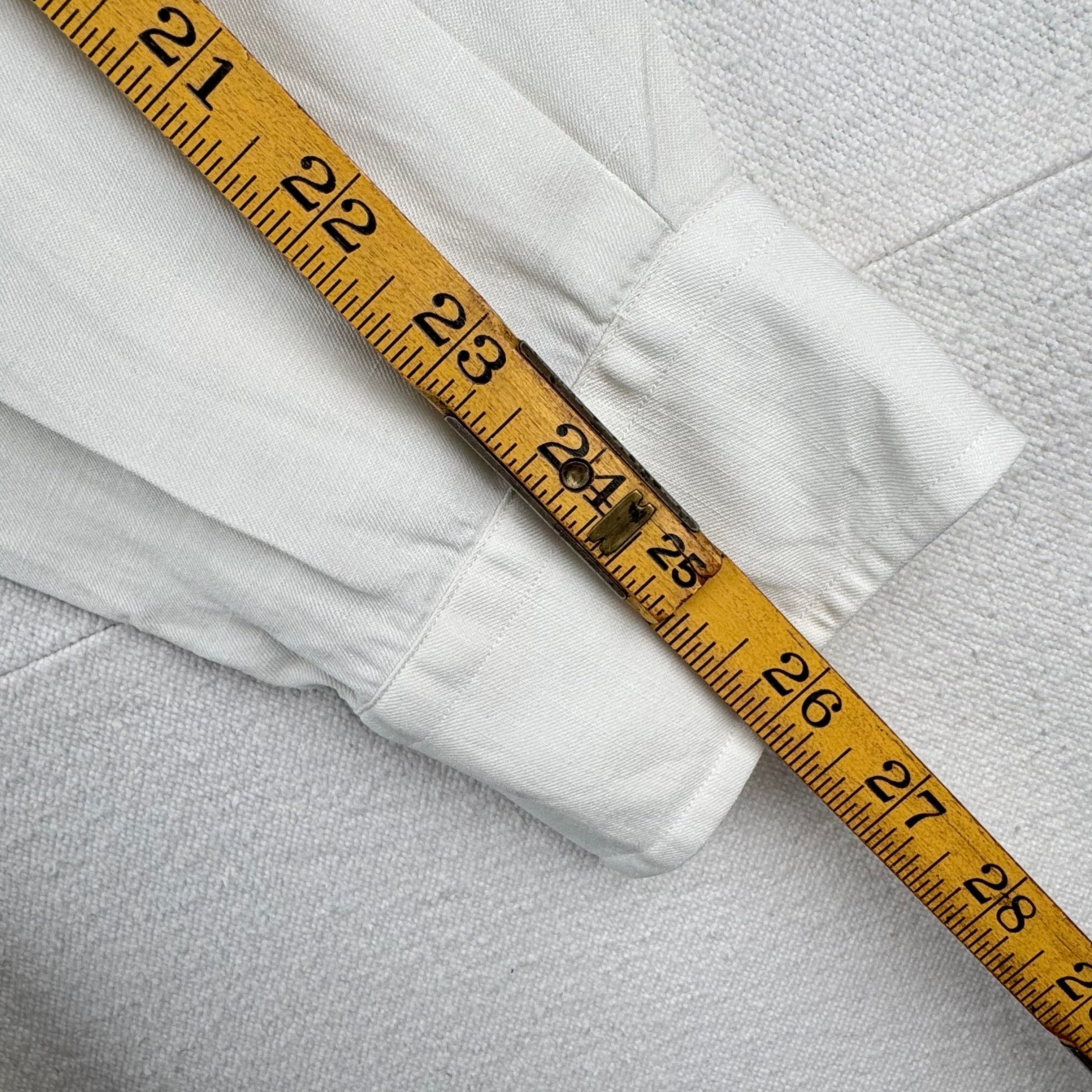 Vintage Polo Ralph Lauren Caldwell Shirt Men’s L Button Up Linen Silk Loop Ivory