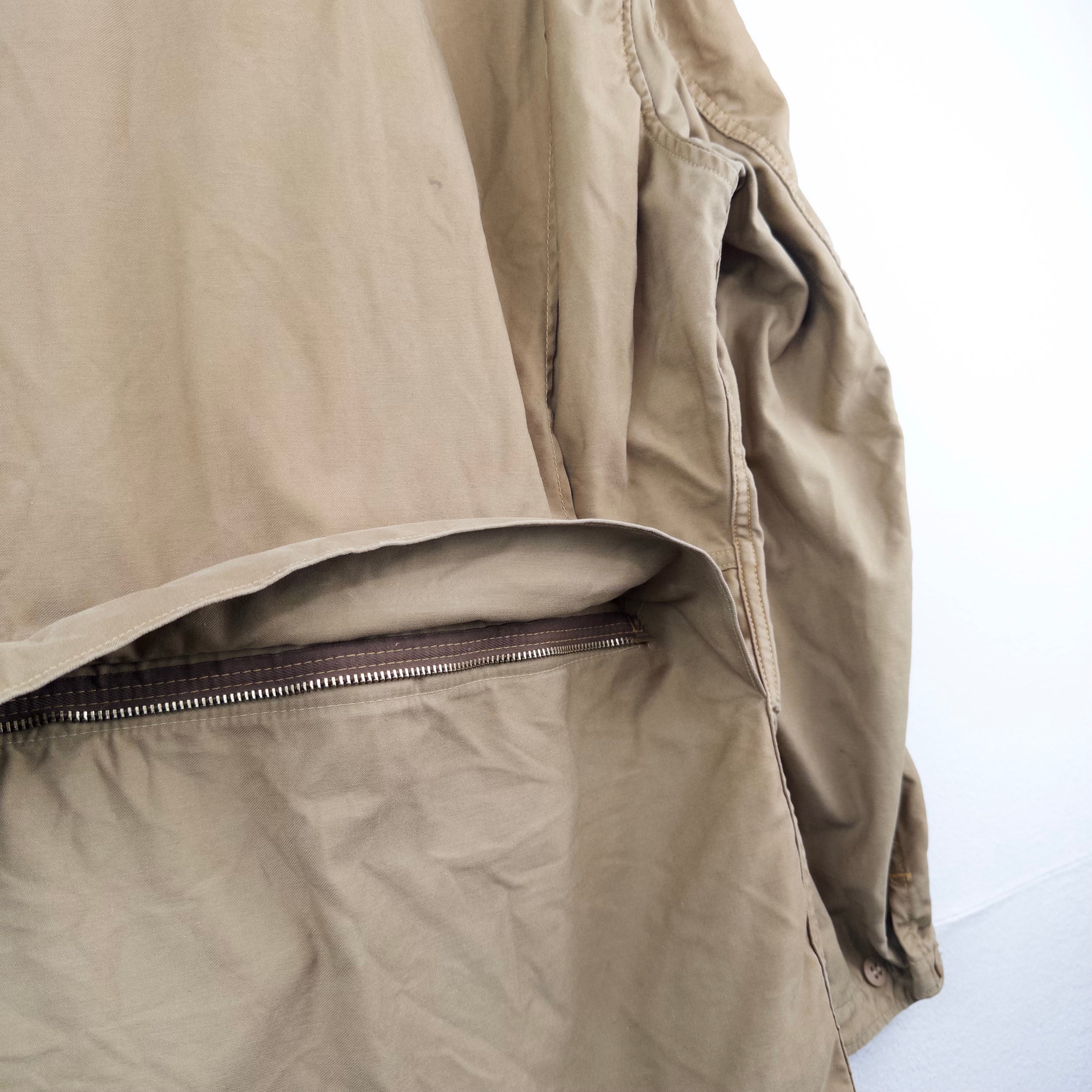 50’s Vtg JC Higgins Men’s L Canvas Hunting Jacket Tan Corduroy Shooting Coat USA