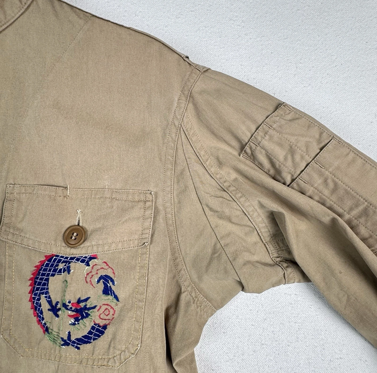 Vintage 40's WW2 US Navy Summer Aviator Jacket Size 36 AN-J-2 Conmar Military USN