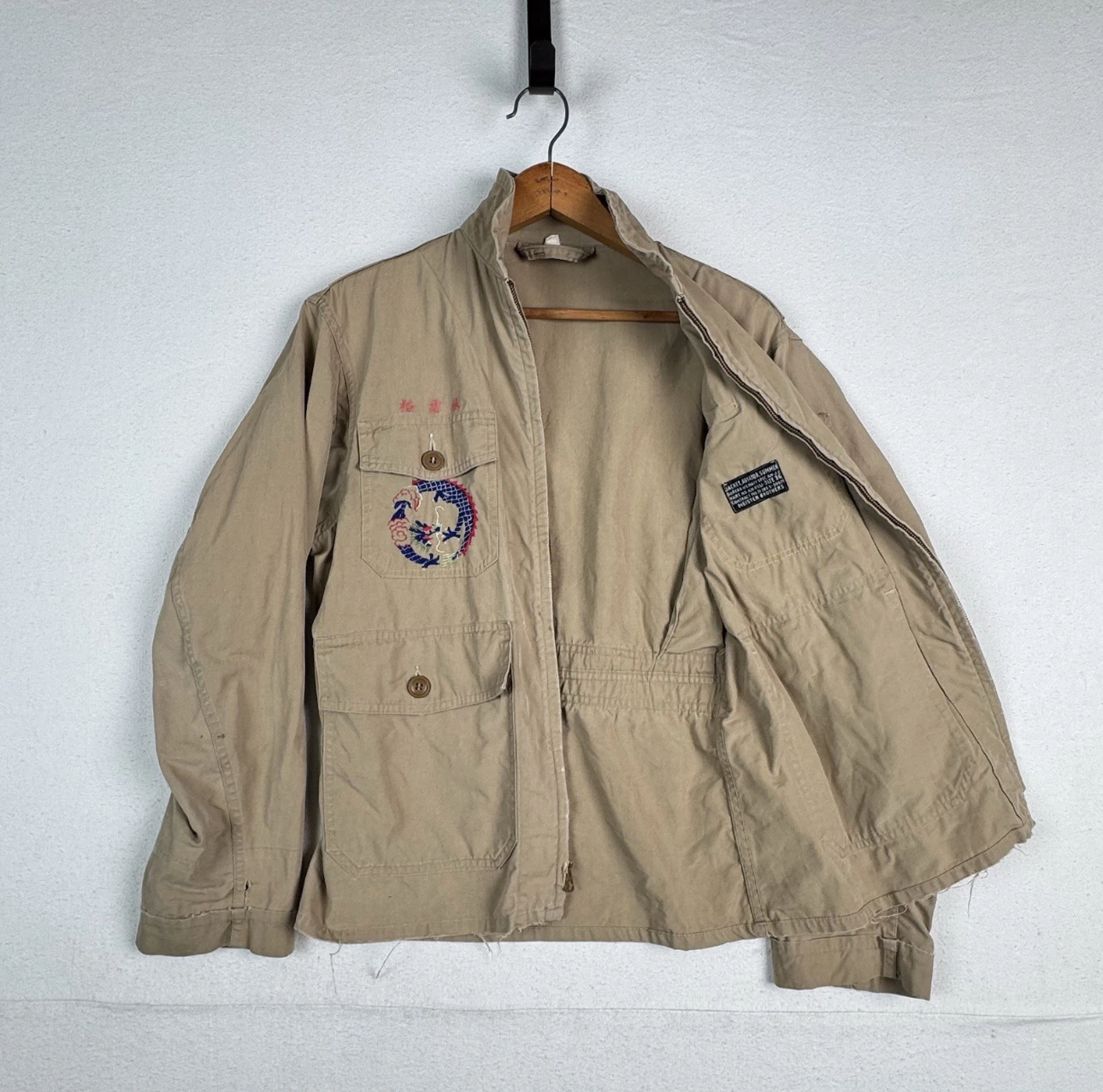 Vintage 40's WW2 US Navy Summer Aviator Jacket Size 36 AN-J-2 Conmar Military USN